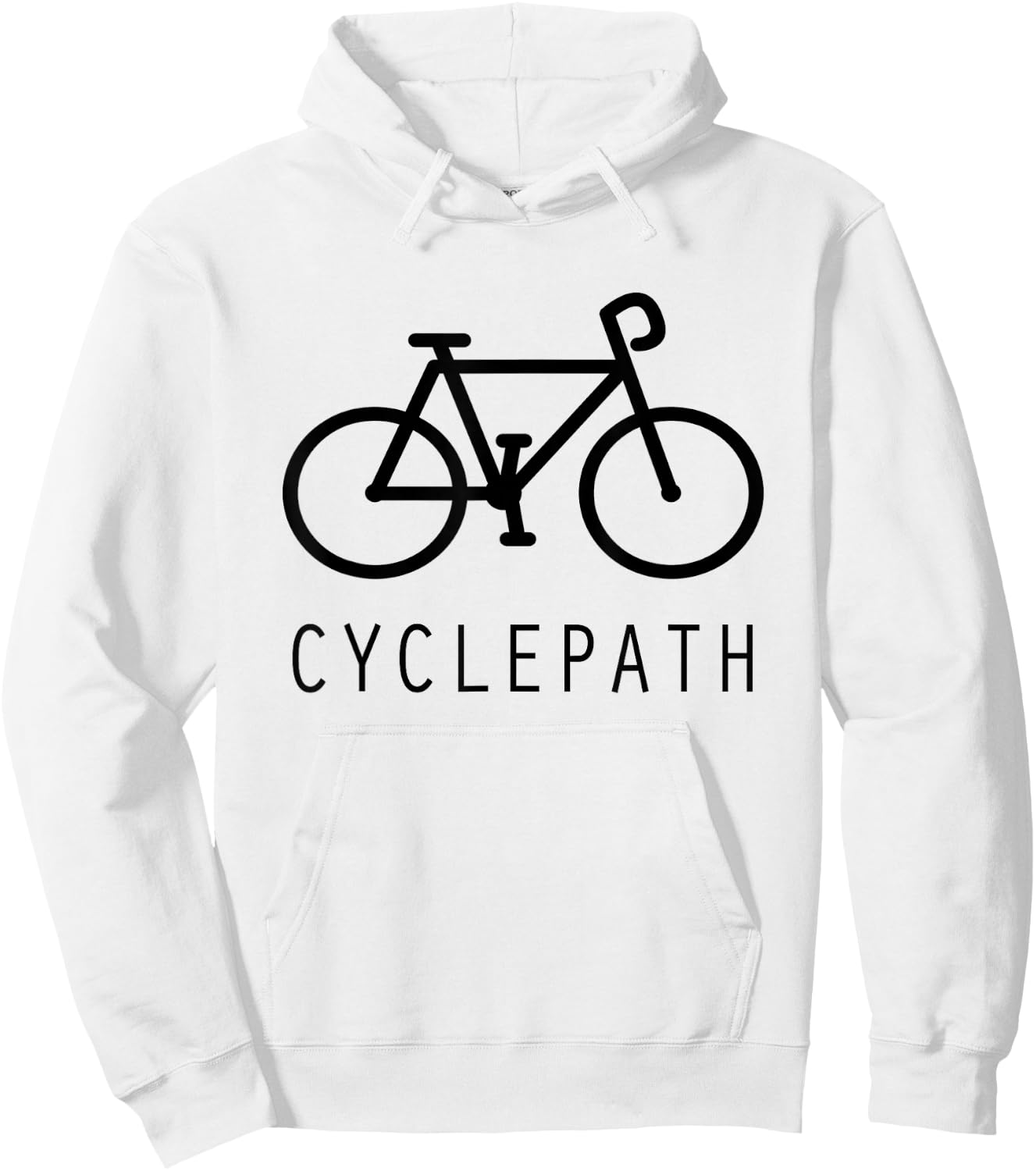 Cyclepath Funny Cycling Hoodie - Hoodie | White