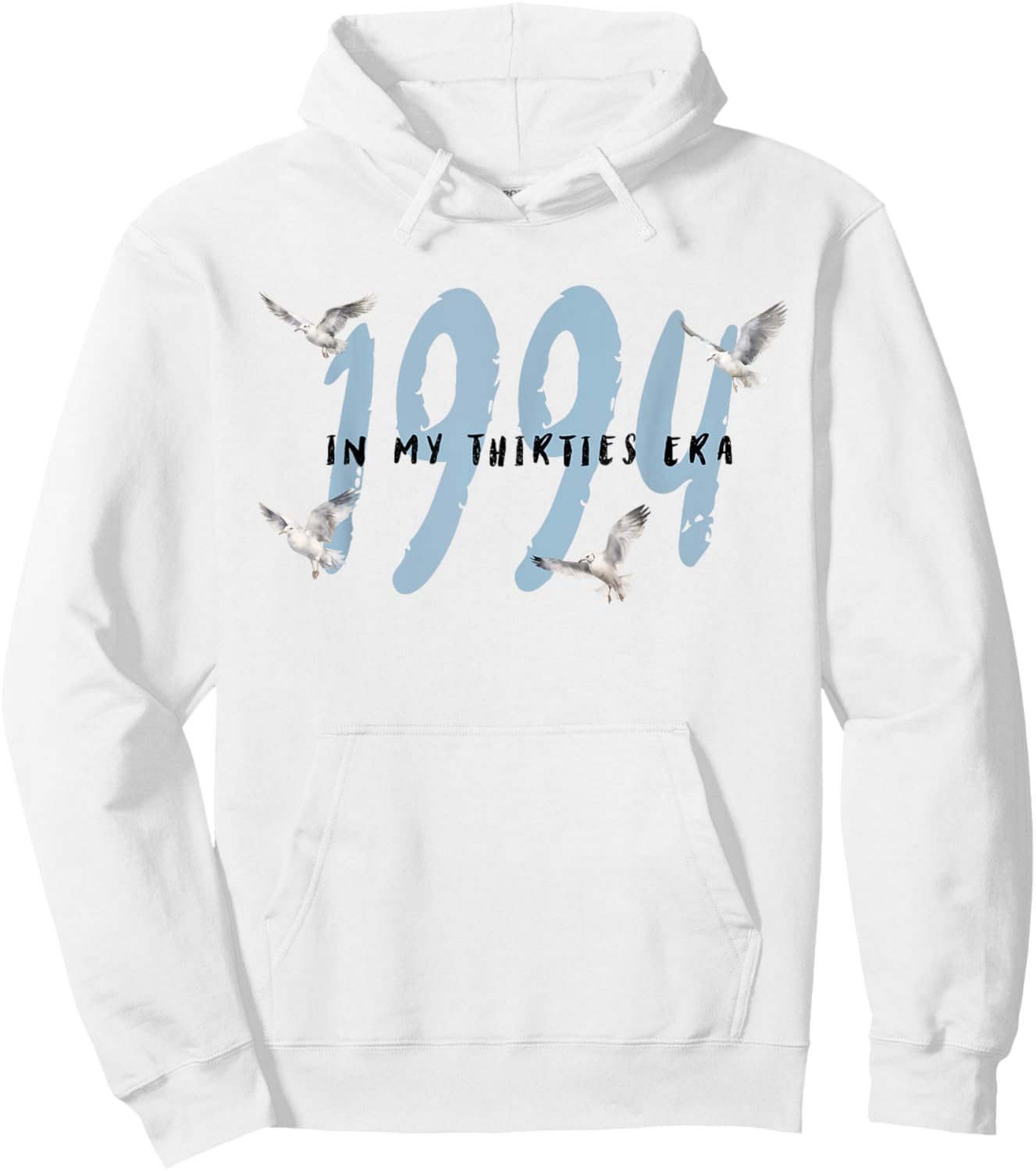 In My Thirties Era Happy 30s Birthday Retro Groovy Men Women Hoodie - Hoodie | White