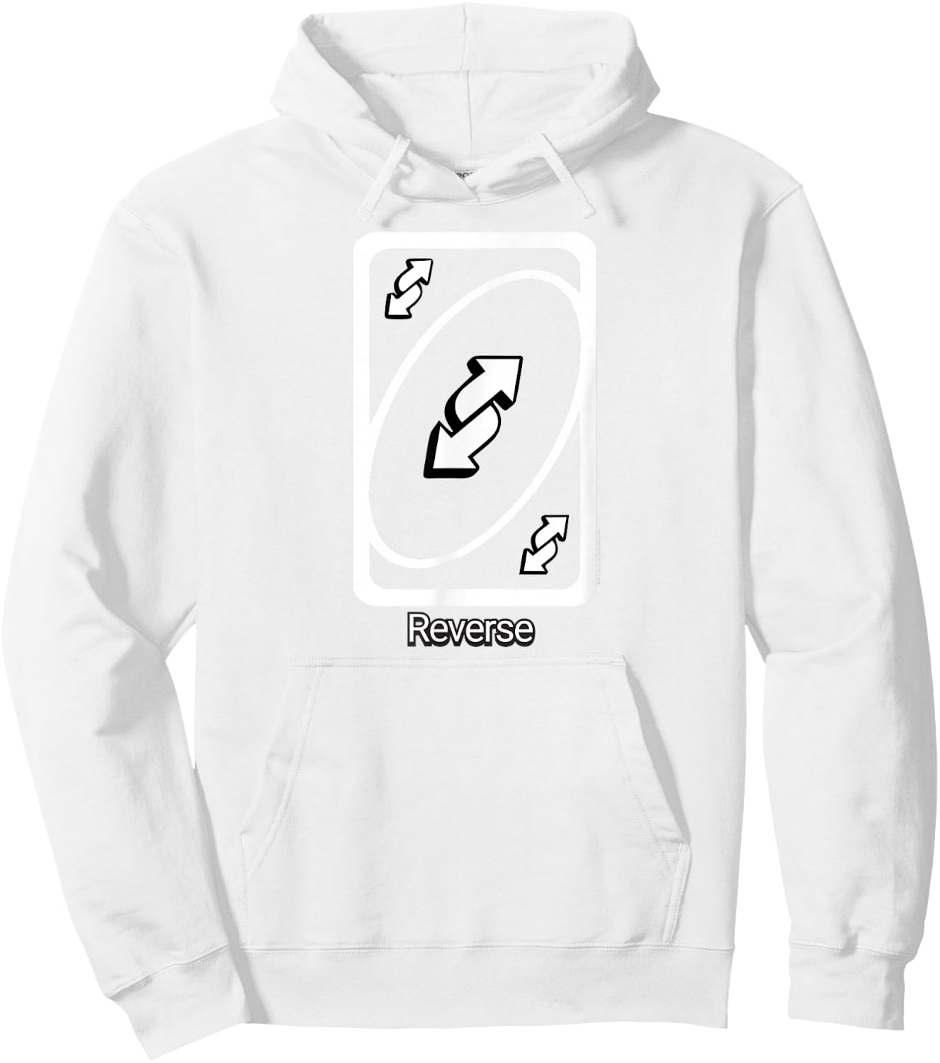 UNO - Reverse Card Hoodie - Hoodie | White