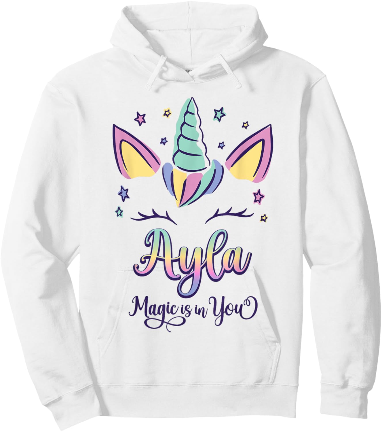 First Name Ayla Personalized I Love Ayla Hoodie - Hoodie | White