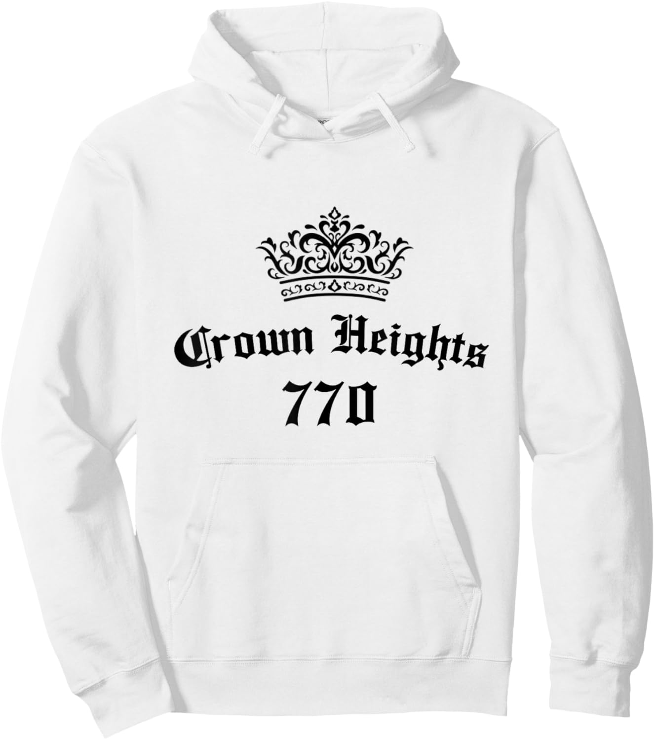 770 Crown Heights Rebbe Chabad Lubavitch Brooklyn New York Hoodie - Hoodie | White