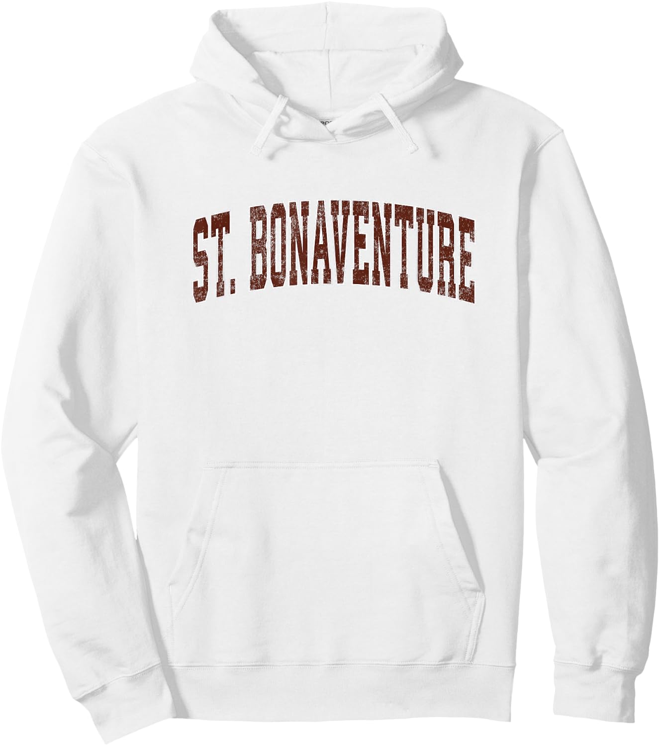 St. Bonaventure New York NY Vintage Athletic Sports Hoodie - Hoodie | White