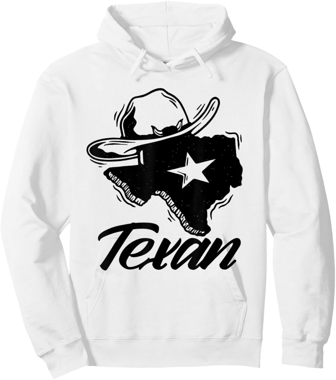 Texan Texas Patriotic Pride Hoodie - Hoodie | White