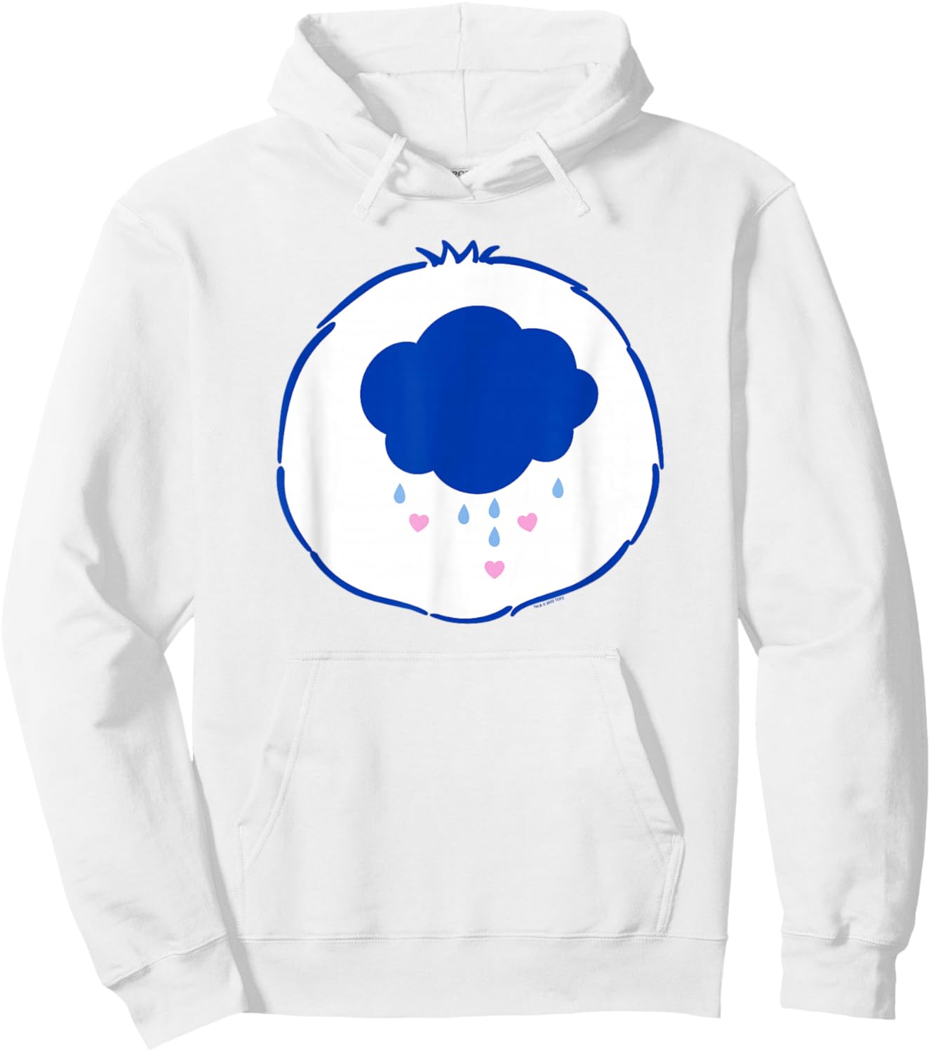 Care Bears Halloween Grumpy Bear Cloudy Badge Costume Hoodie - Hoodie | White