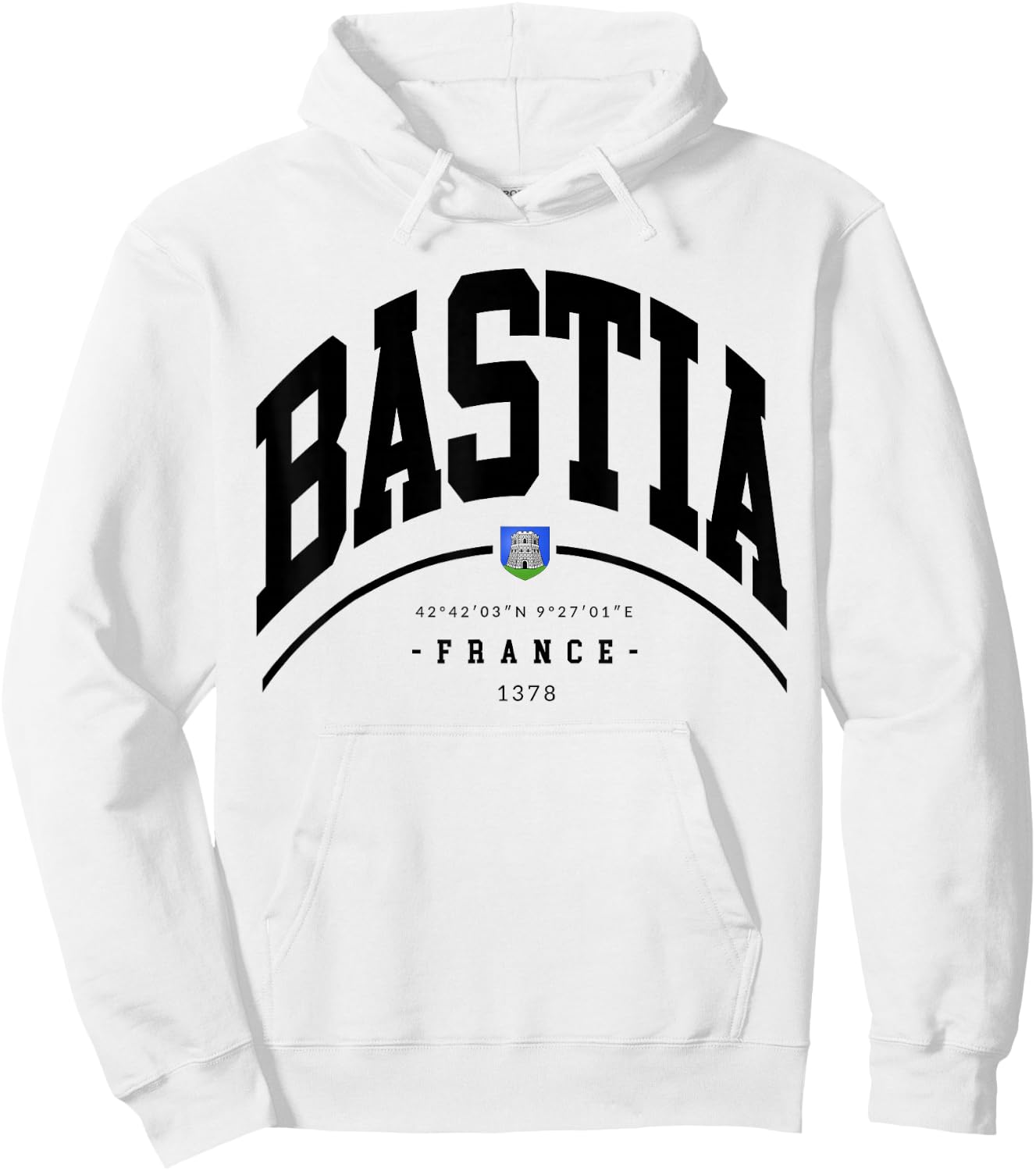 Bastia France family trip France Bastia Souvenir Bastia gift Hoodie - Hoodie | White