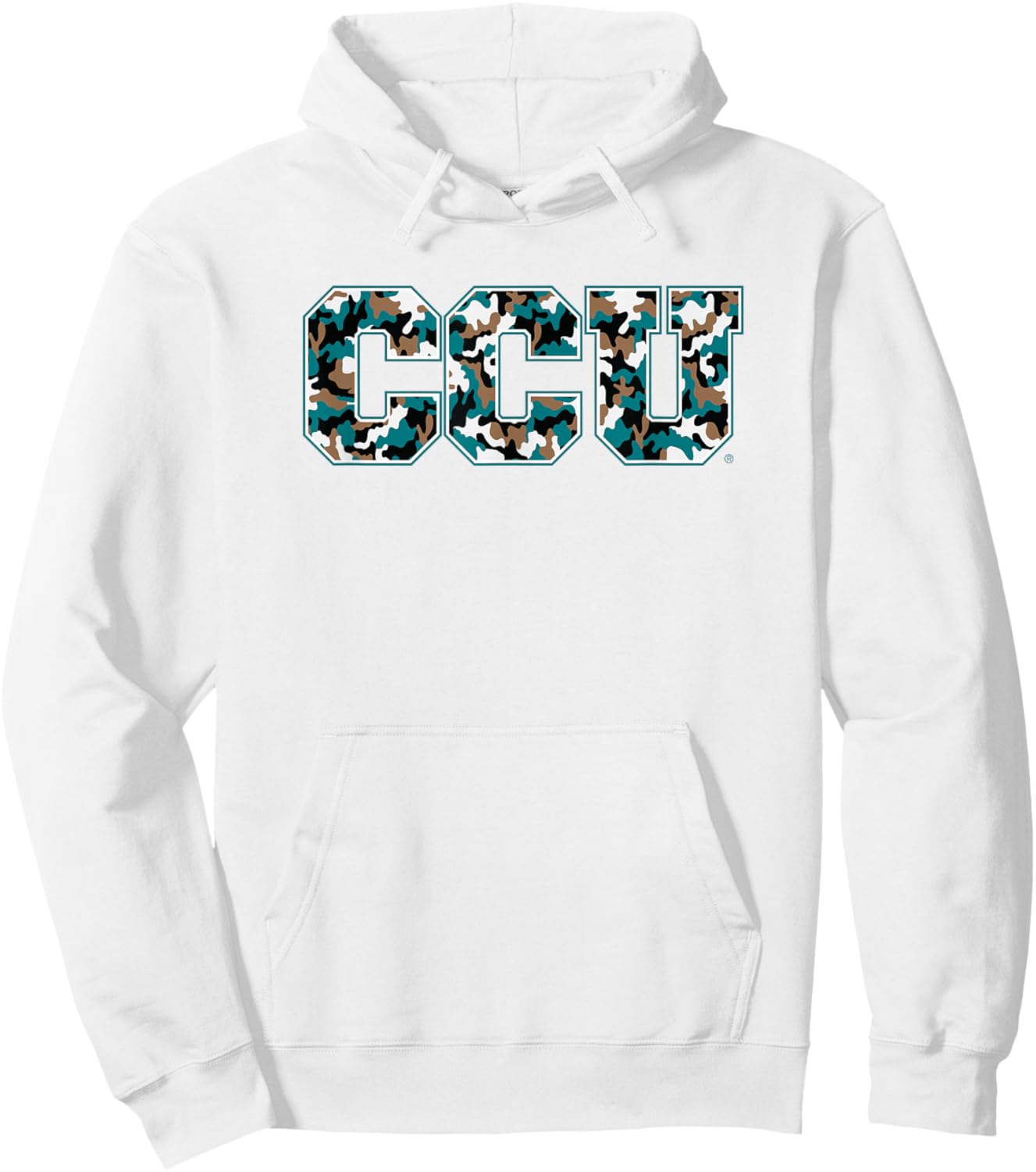 Coastal Carolina University CCU Camo Hoodie - Hoodie | White