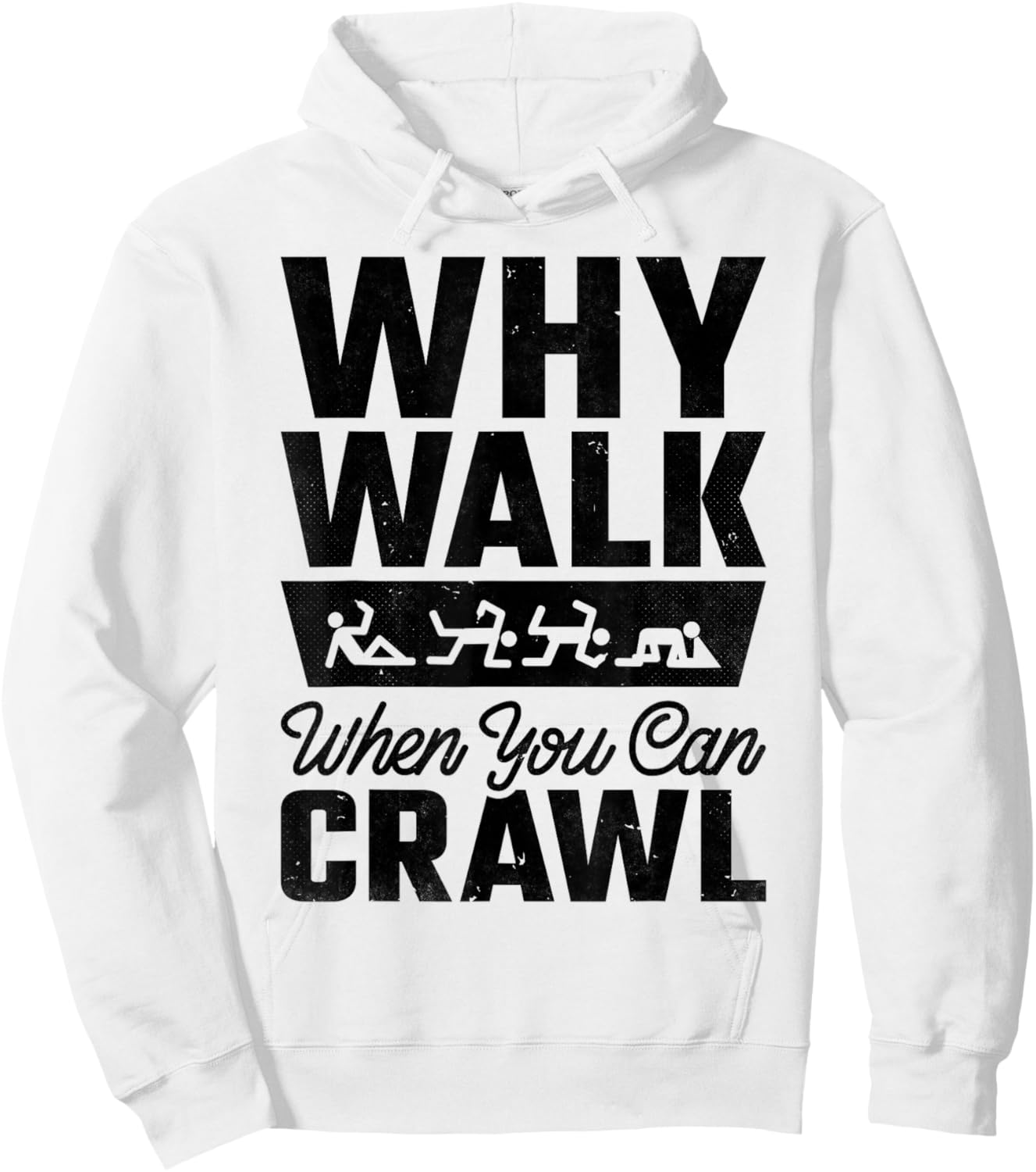 Why Walk When You Can Bar Crawl, Craft Beer Pub Hopping Hoodie - Hoodie | White