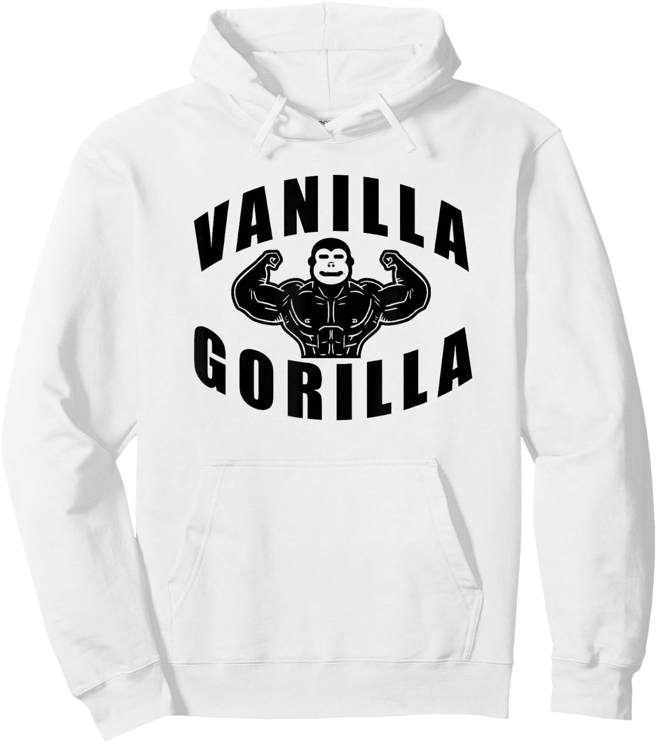 Vanilla Gorilla Muscle Hoodie - Hoodie | White