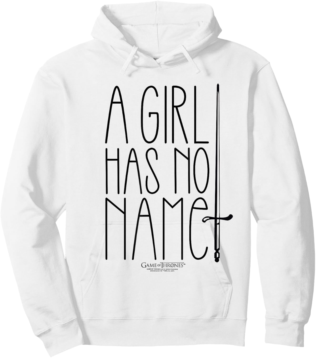 Game of Thrones A Girl Has No Name Hoodie - Hoodie | White