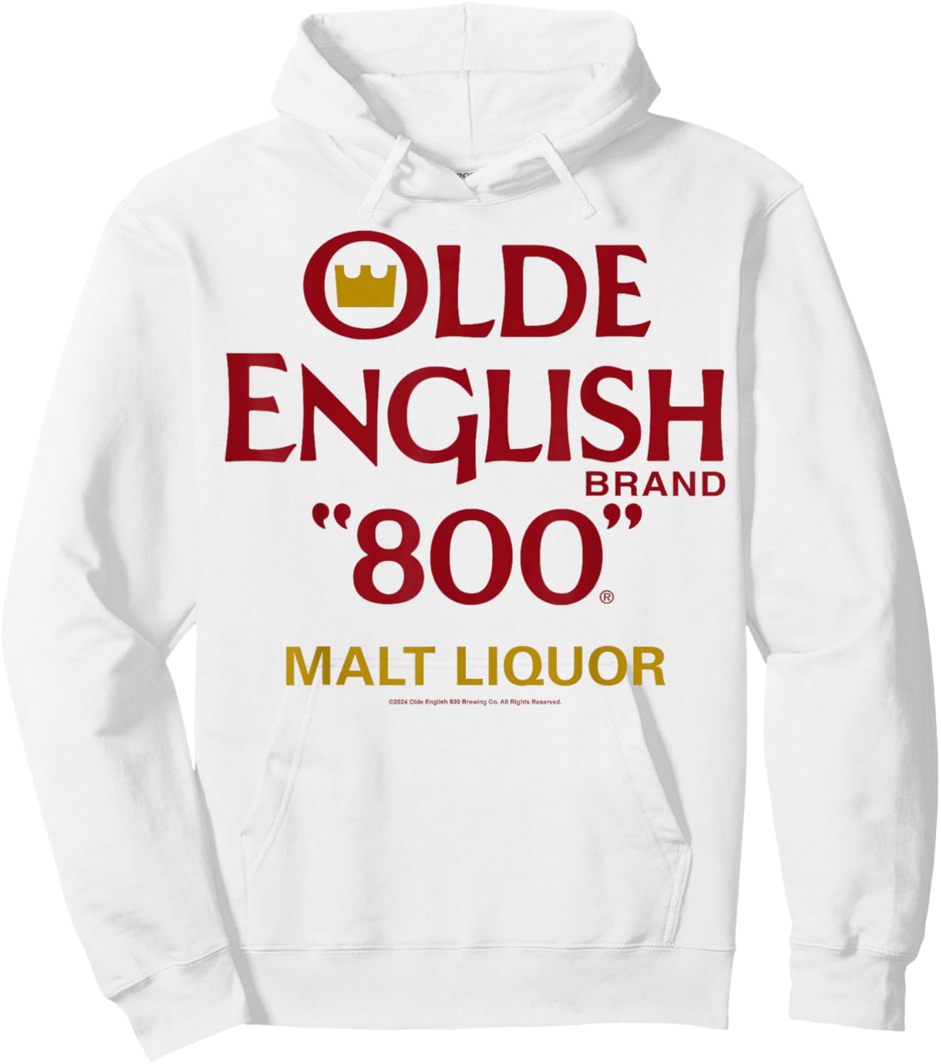 Old English 800 Malt Liquor Hoodie - Hoodie | White