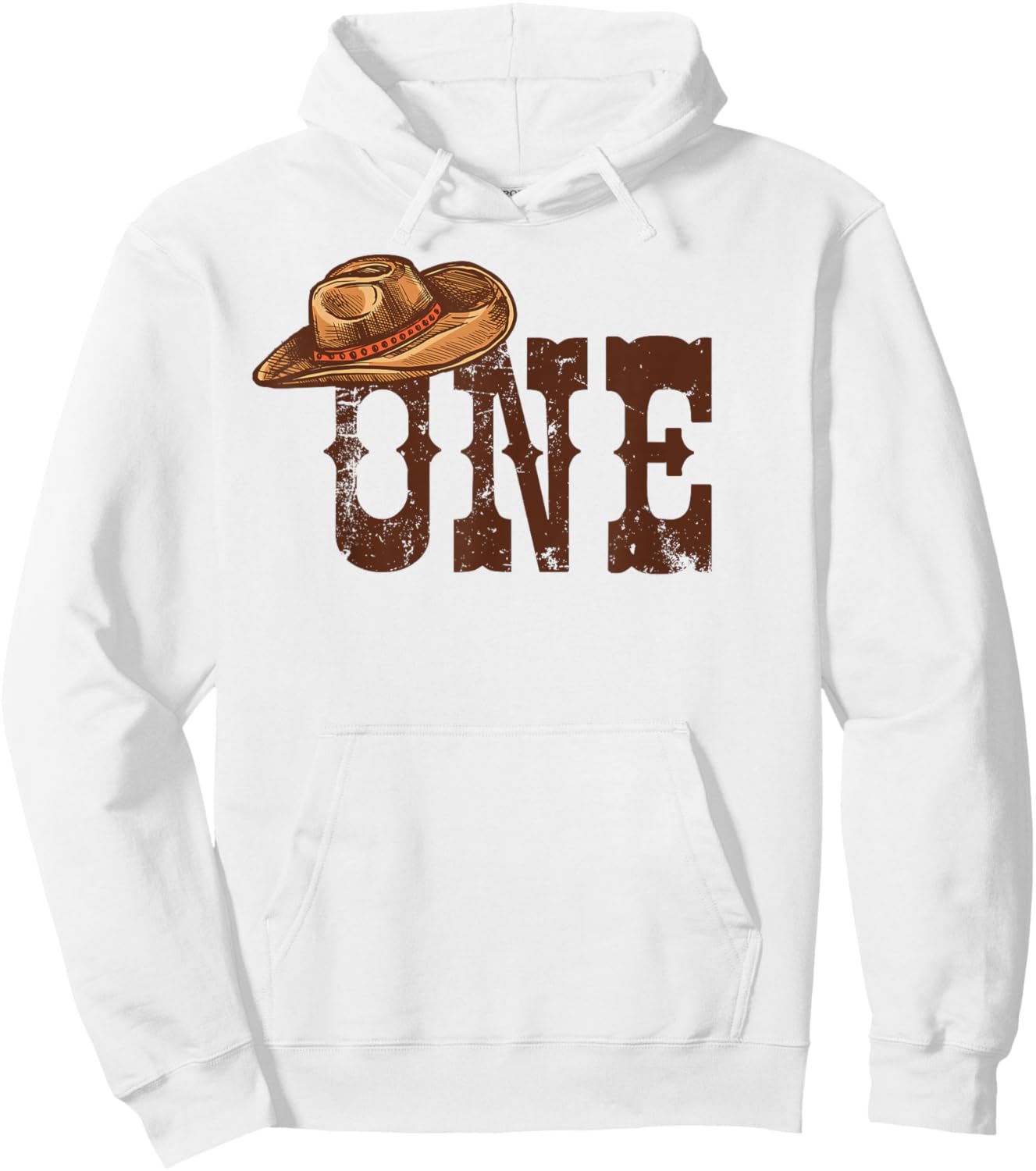 Western Country Family 1st Birthday Cowboy Cowgirl Matching Hoodie - Hoodie | White