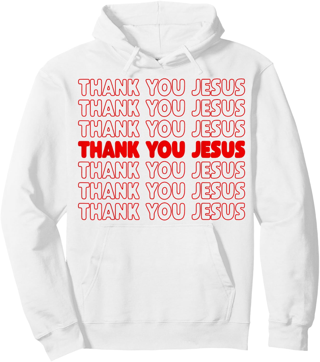 Thank You Jesus Red Bible Pride Men Hoodie - Hoodie | White