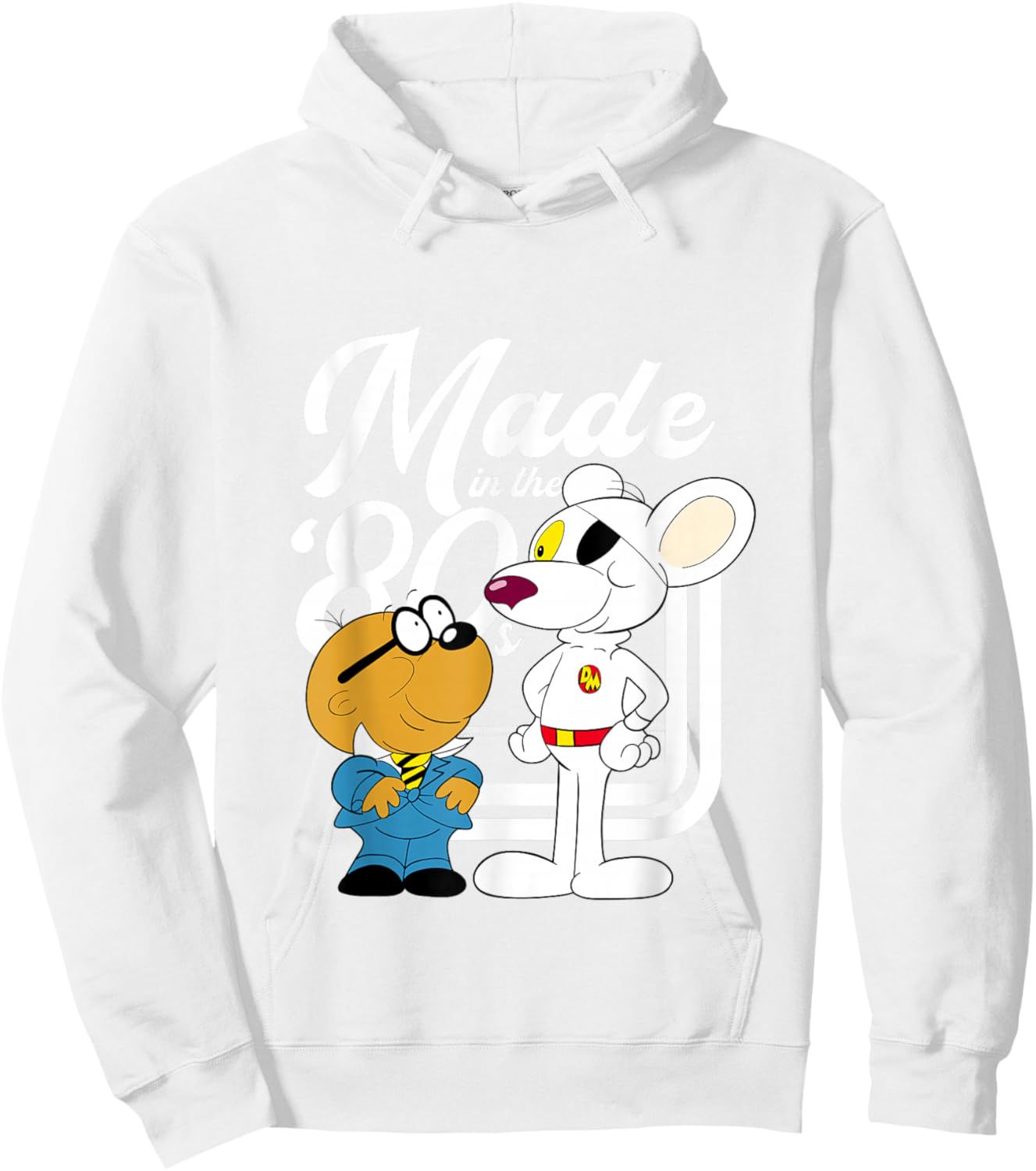 Danger Mouse Made In The 80s Hoodie - Hoodie | White