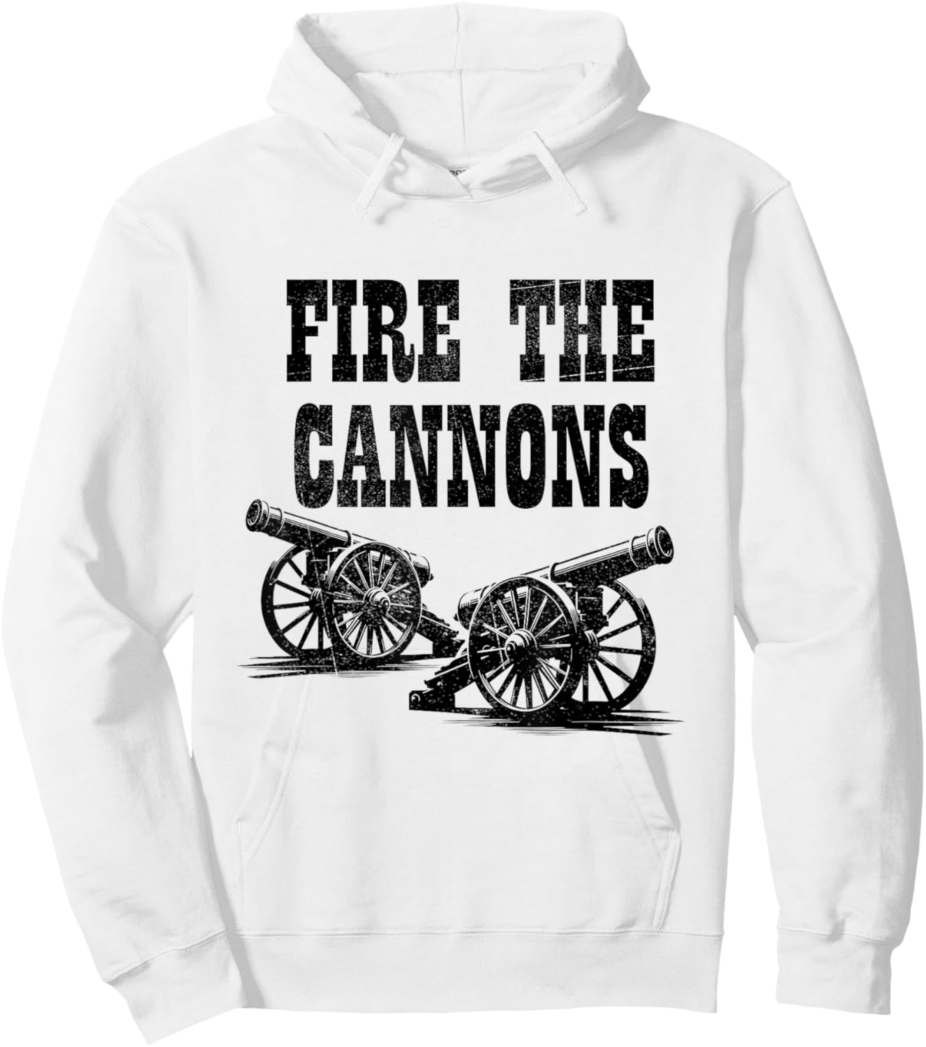 Fire The Cannons Cool Retro Vintage Double Cannon Classic Hoodie - Hoodie | White
