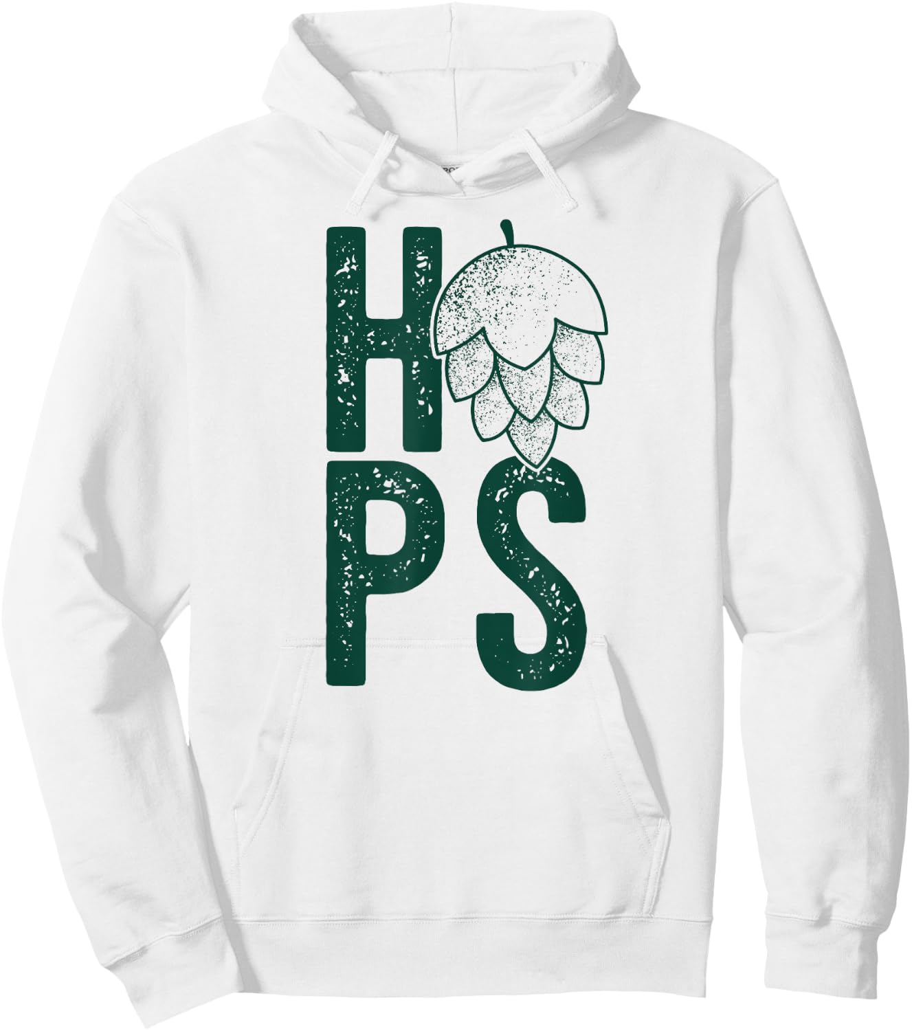 HOPS H-O-P-S FLOWER Craft Beer Hops Drinking Meme Hoodie - Hoodie | White