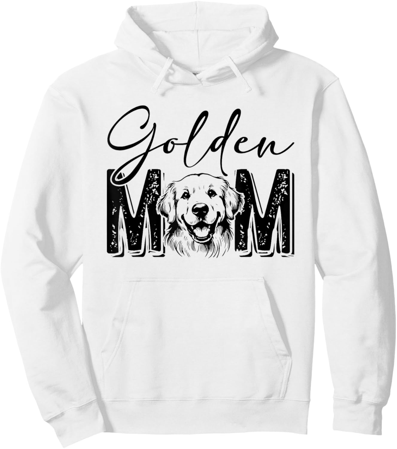 Golden Mom Golden Retriever Lover Dog Mama Funny Retro Hoodie - Hoodie | White