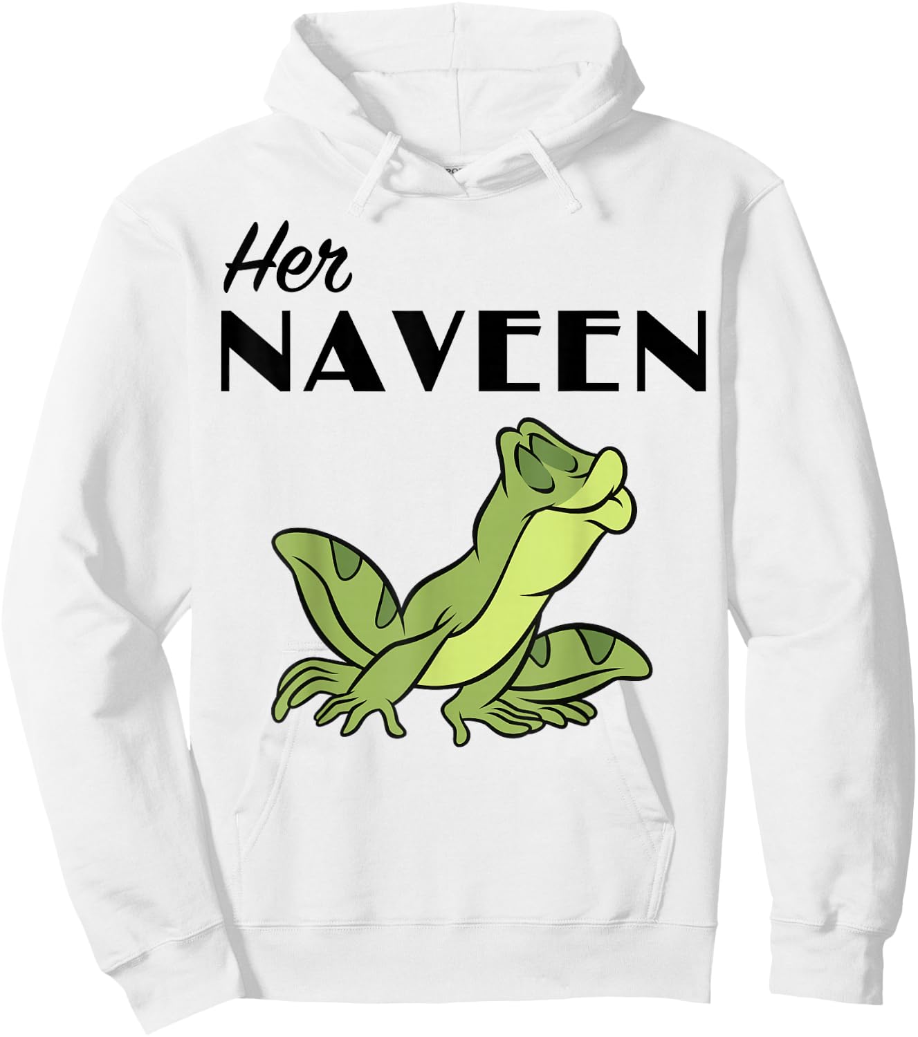 Disney Princess and The Frog Her Naveen Graphic Hoodie - Hoodie | White