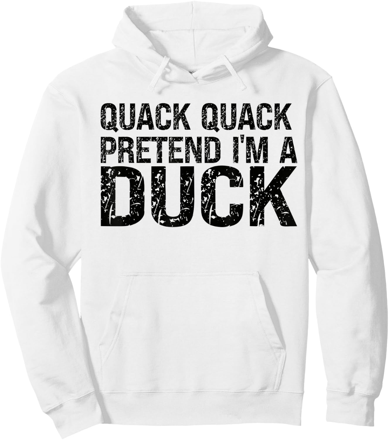 Pretend I'm A Duck Shirt Matching Kids Adult Duck Costume Hoodie - Hoodie | White