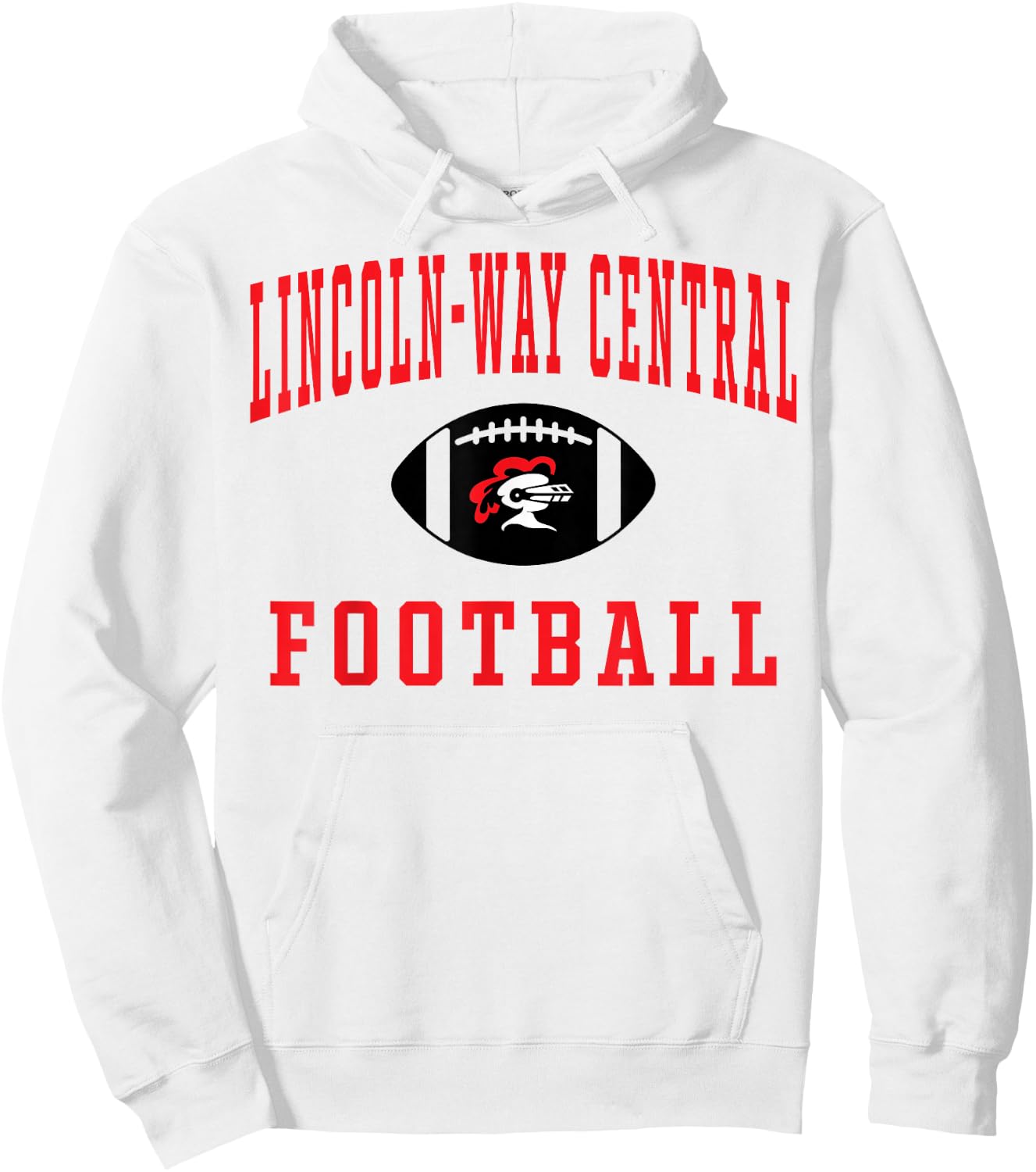 Lincoln-Way Central High School Knights C5 Hoodie - Hoodie | White