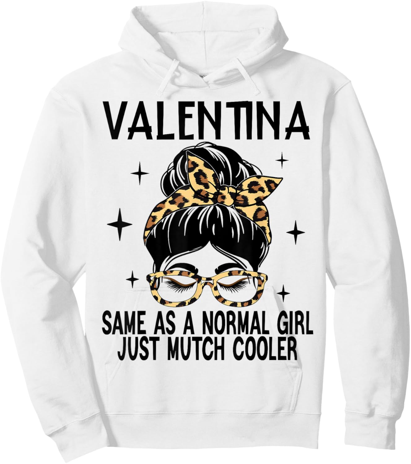 VALENTINA Costume Definition Personalized Name VALENTINA Hoodie - Hoodie | White