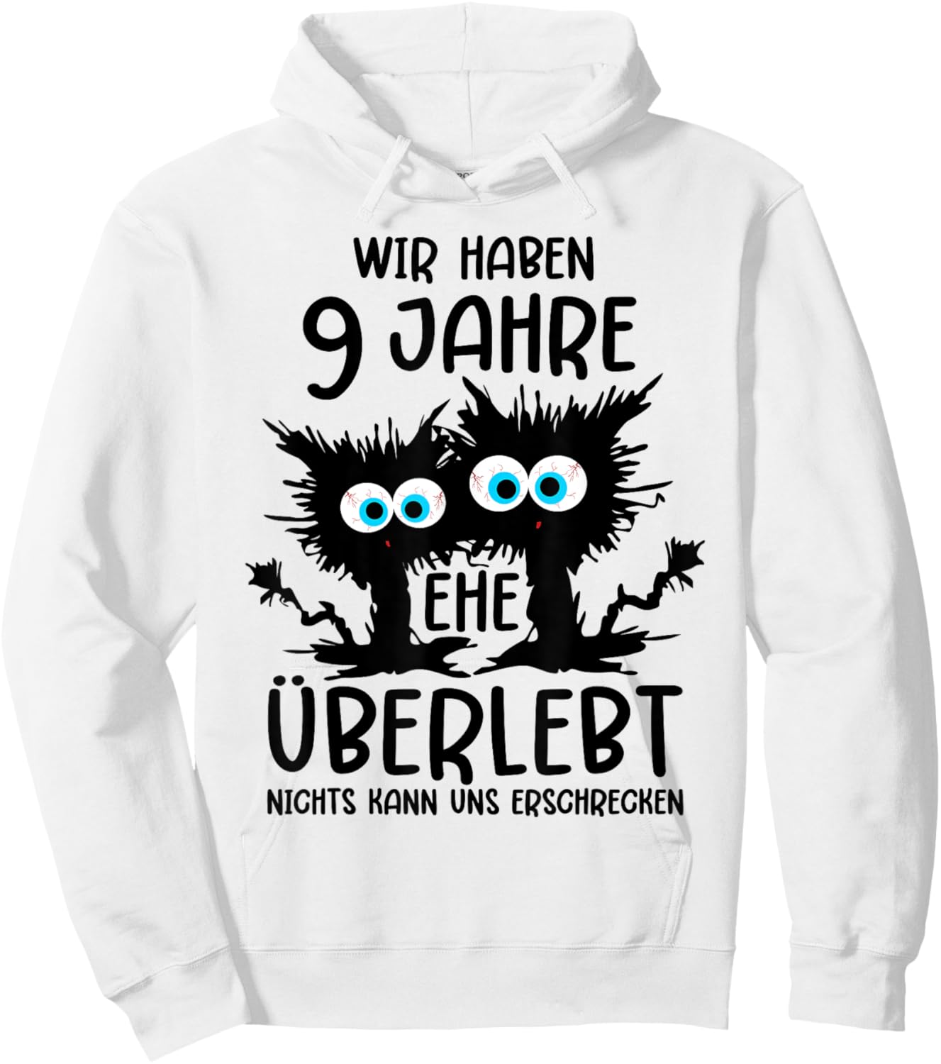 9 Jahre Verheiratet Keramikhochzeit Ehemann 9. Hochzeitstag Hoodie - Hoodie | White