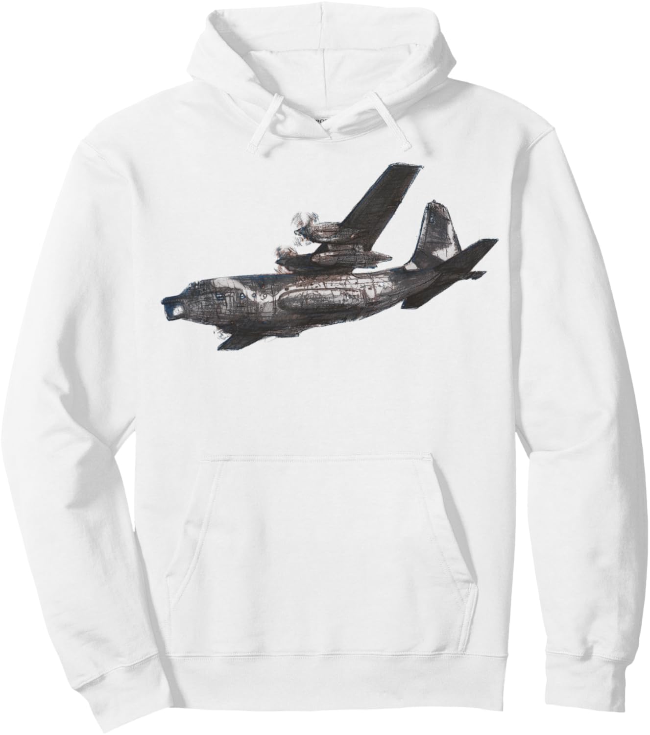 MC-130 Combat US Military Transport Aircraft Air Force Hoodie - Hoodie | White