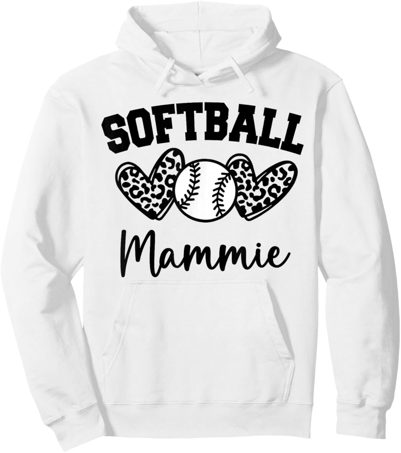 Personalized Baseball Heart Cute Mammie Women Baseball Hoodie - Hoodie | White