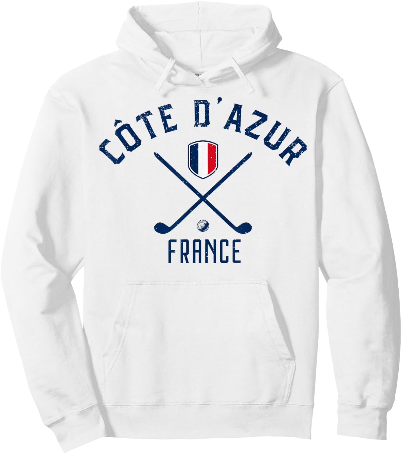 Cote D' Azur France Golf . Hoodie - Hoodie | White