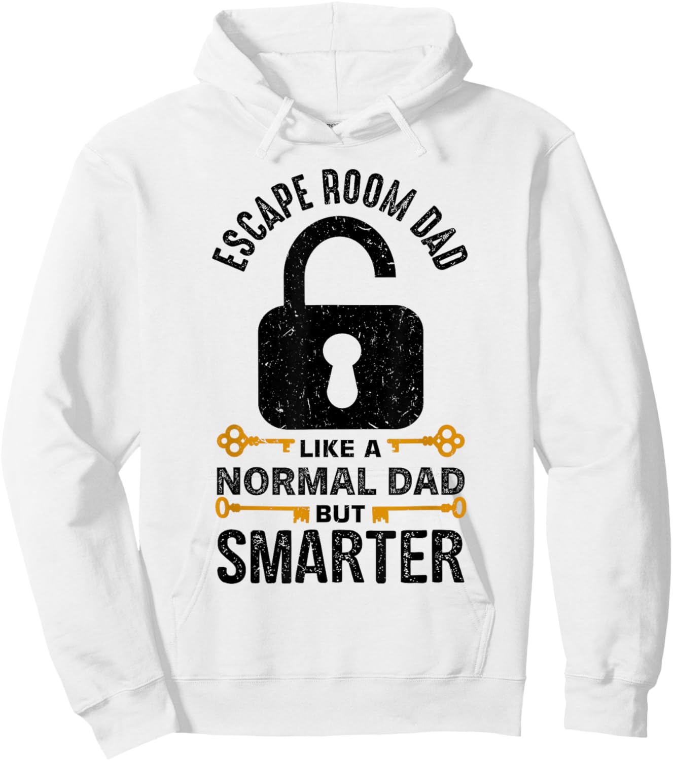 Cool Escape Room Game Design for Escape Room Dad Hoodie - Hoodie | White