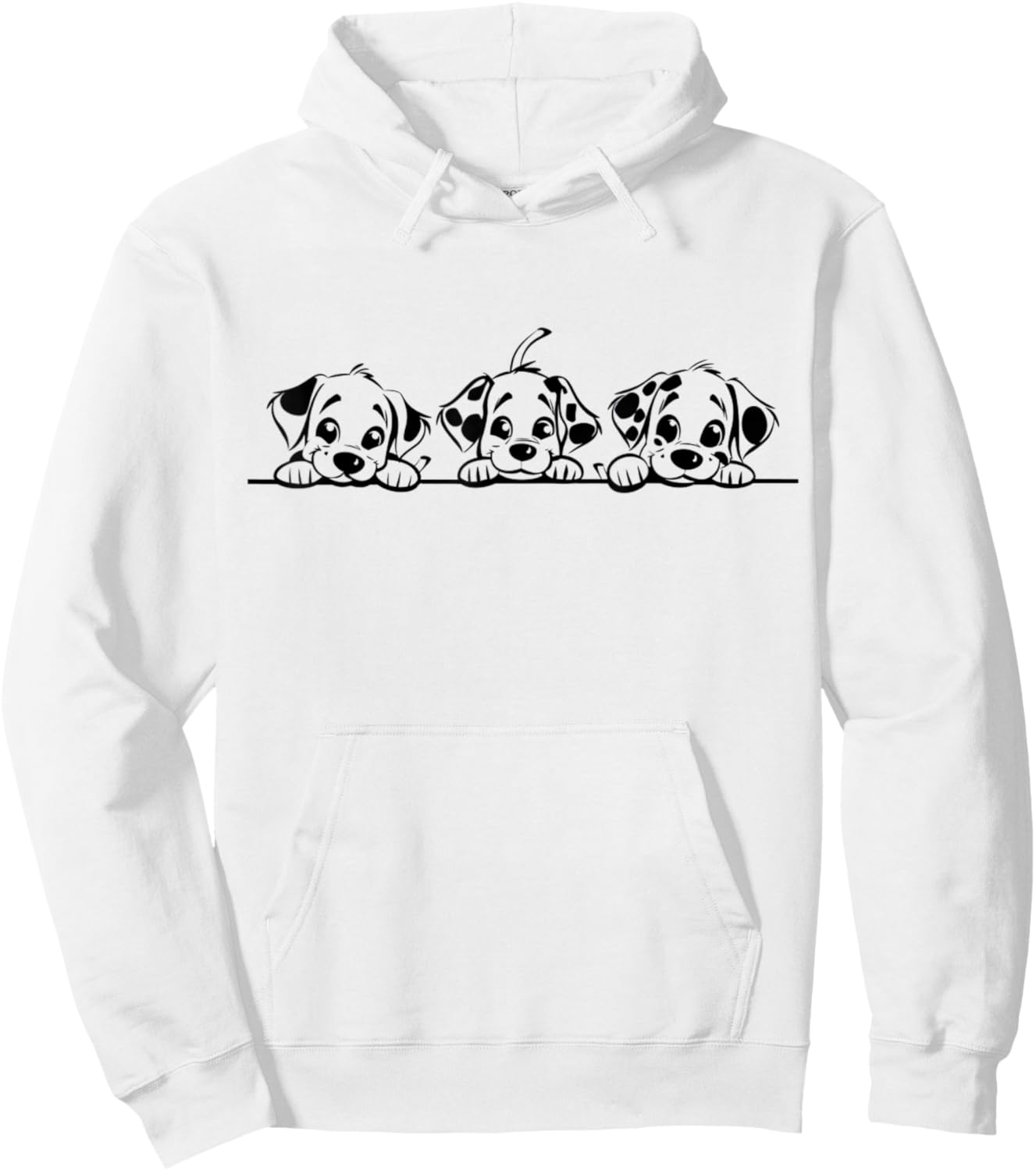 3 Cute Dalmatian Dogs Puppy Pet Animal Men Women Funny Dog Hoodie - Hoodie | White