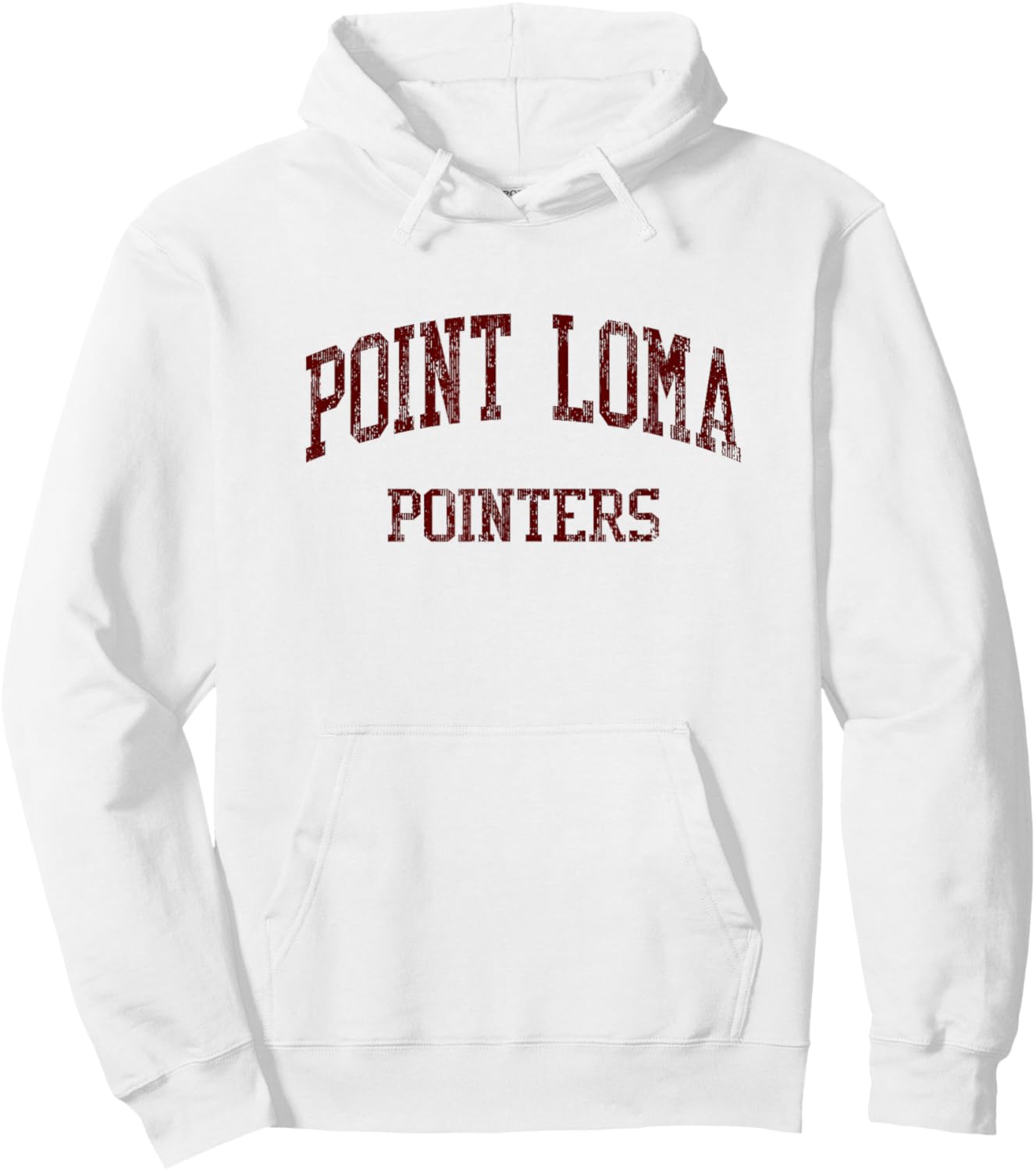 Point Loma High School HS San Diego CA Vintage Sports Hoodie - Hoodie | White