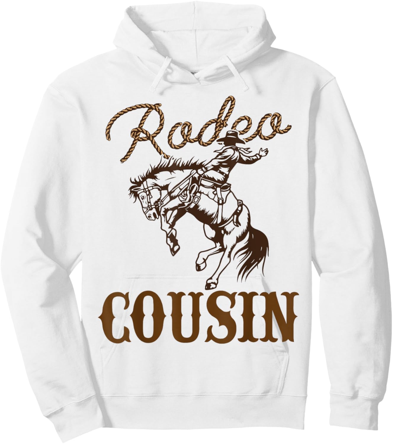Cousin Birthday Cowboy Cowgirl Western Rodeo Cuz Bday Party Hoodie - Hoodie | White