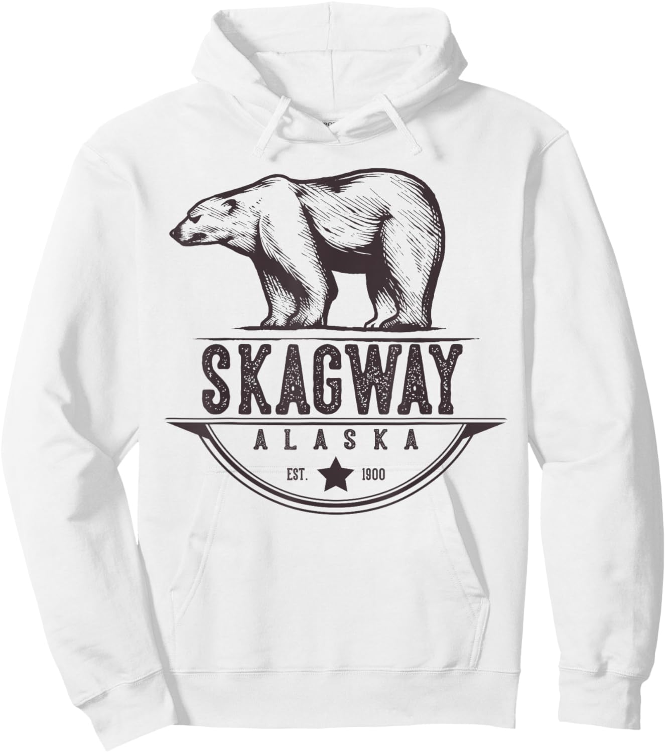 Skagway Alaska Bear Vacation And Cruise Gift Hoodie - Hoodie | White