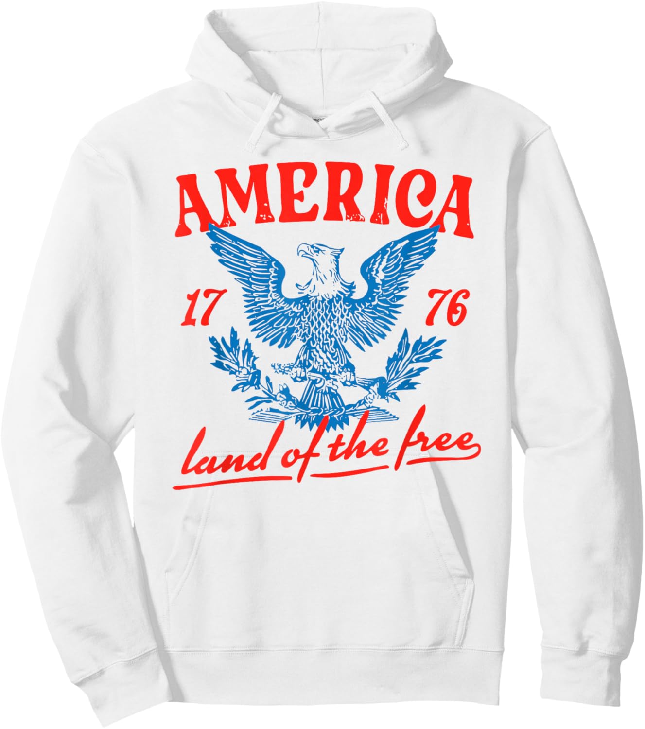 Funny 4th Of July America Land Of The Free Hoodie - Hoodie | White
