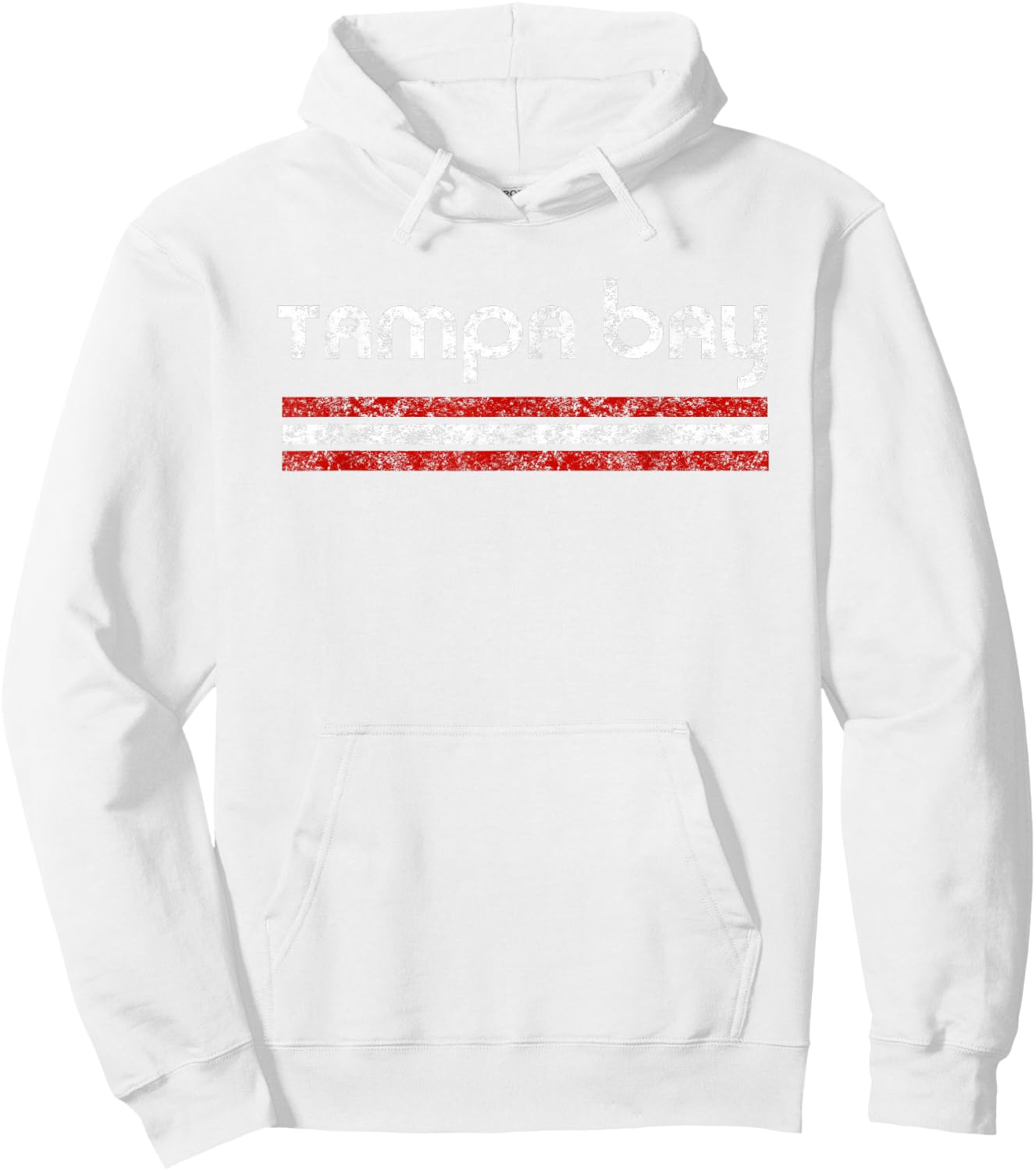 Tampa Bay Florida Retro Vintage Weathered Throwback Hoodie - Hoodie | White