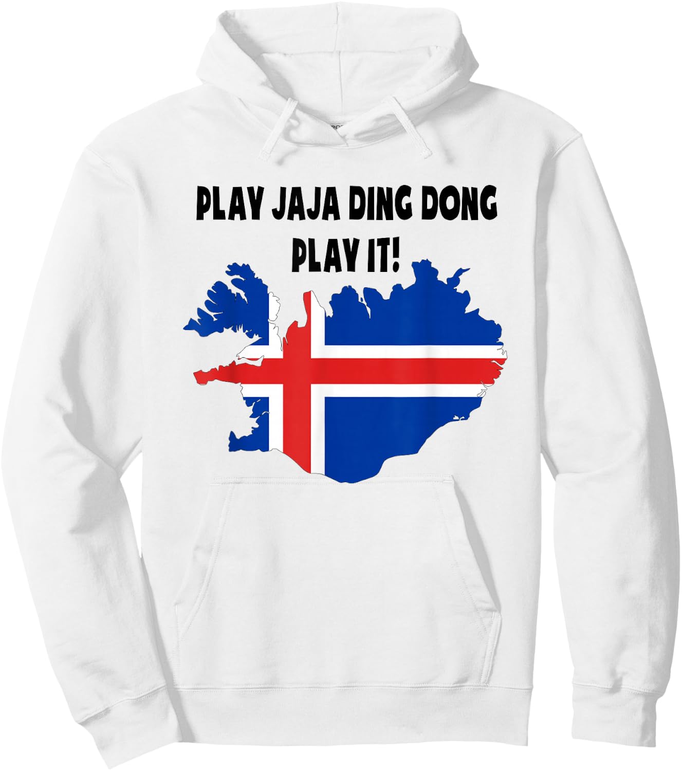 Play JaJa Ding Dong Iceland Euro Hoodie - Hoodie | White