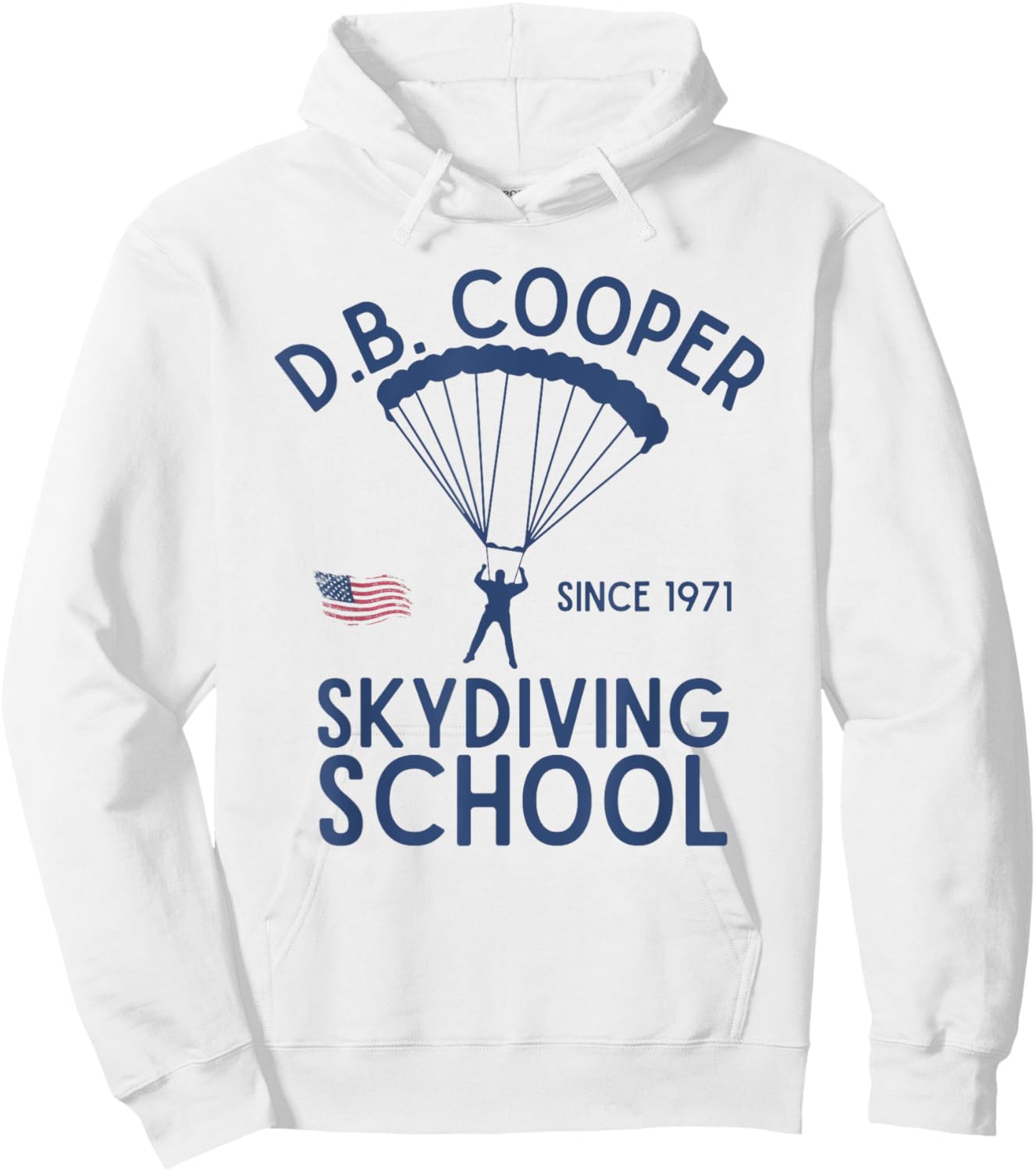 D.B. Cooper Parachute Hijacking Ransom Money Vintage Hoodie - Hoodie | White