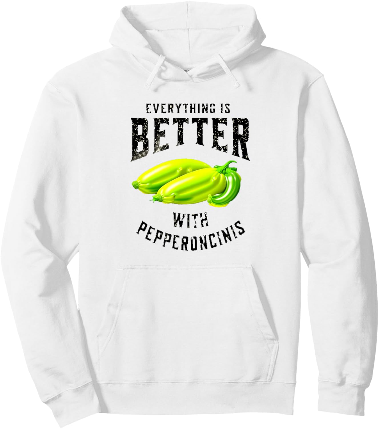 Everything is better with Pepperoncinis vintage style Hoodie - Hoodie | White