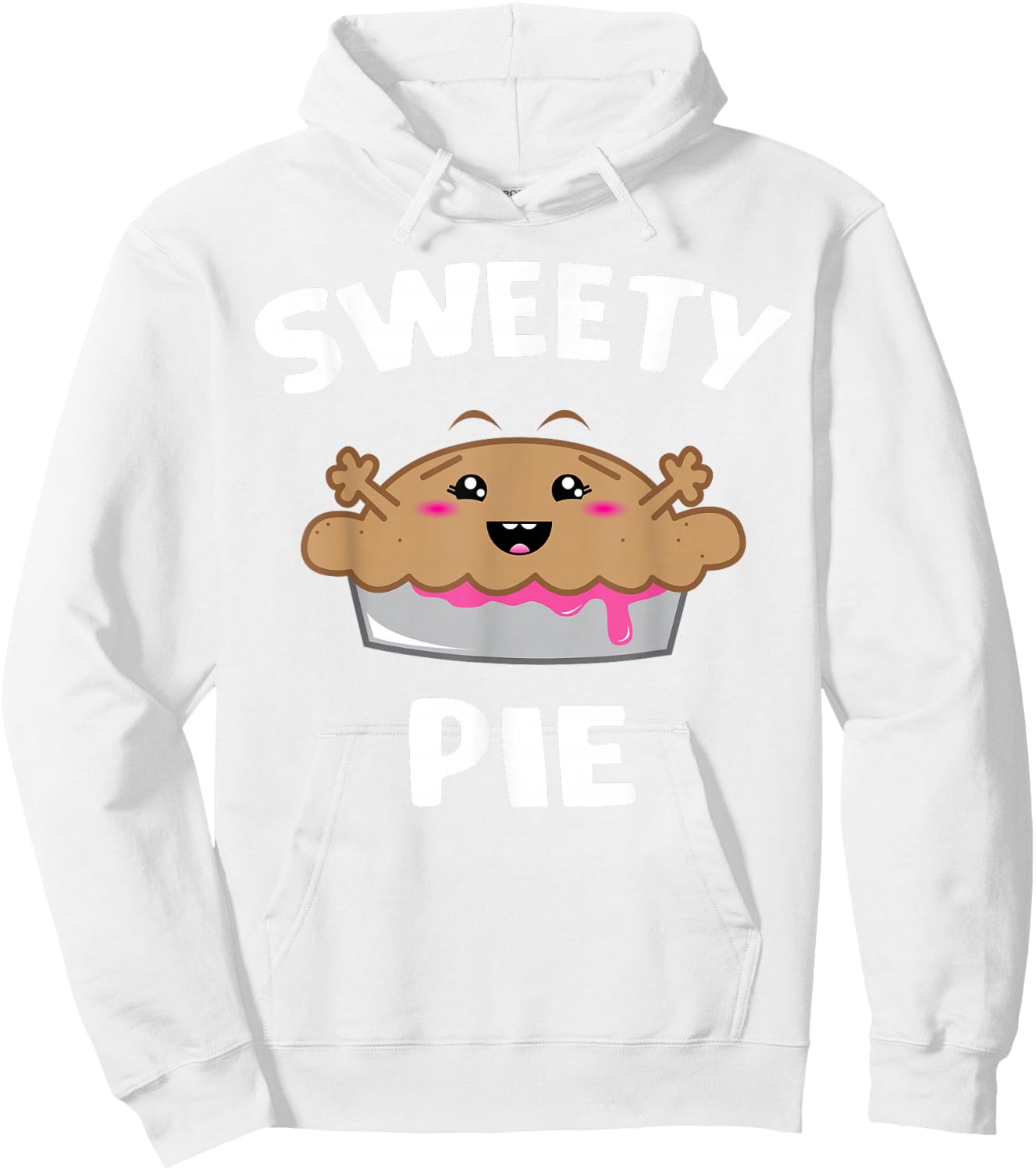 Sweety Pie - Cute Cartoon Sweetie Pie Hoodie - Hoodie | White
