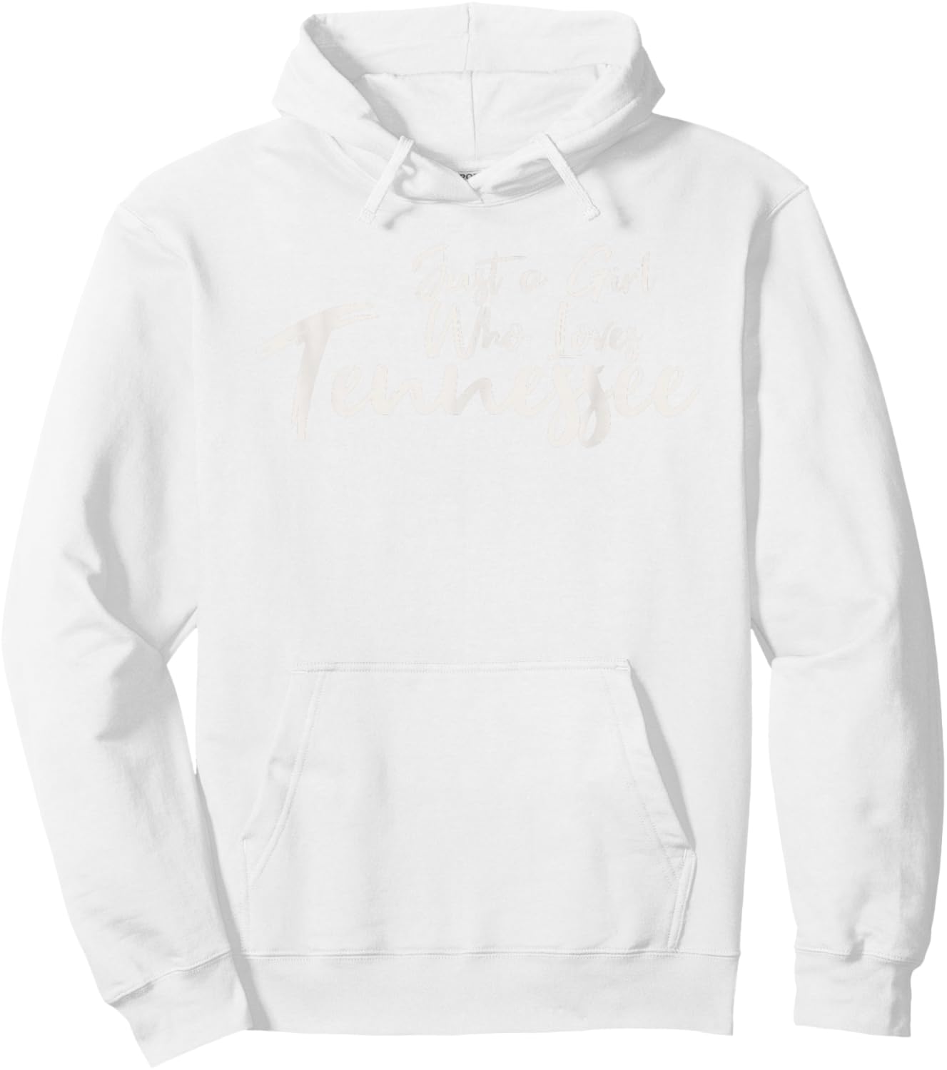 Just A Girl Who Loves Tennessee, Women's Cute Hoodie - Hoodie | White