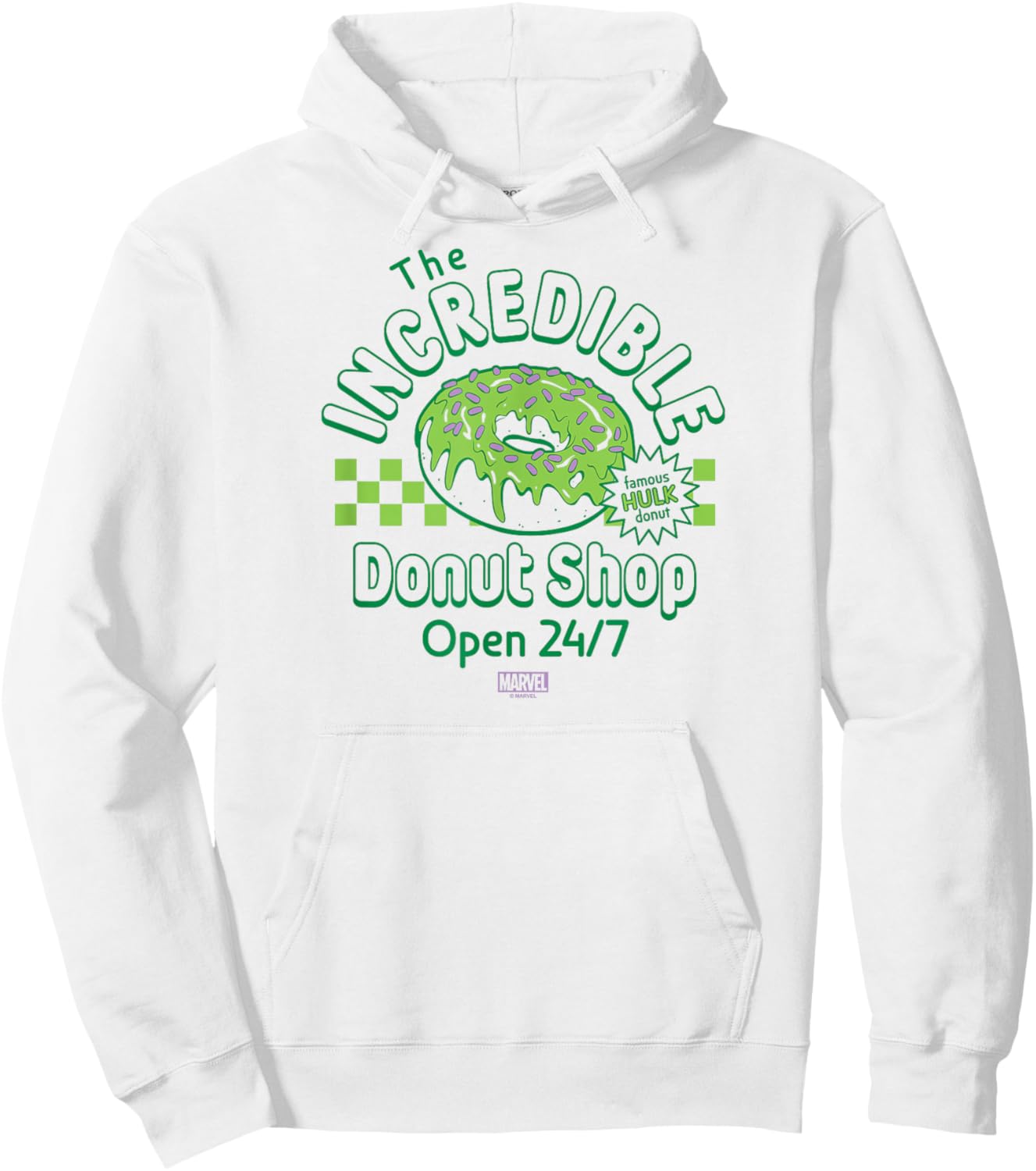 Hulk - Incredible Donut Shop Hoodie - Hoodie | White