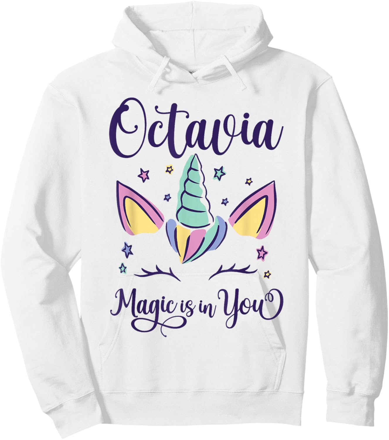 First Name Octavia Personalized I Love Octavia Hoodie - Hoodie | White