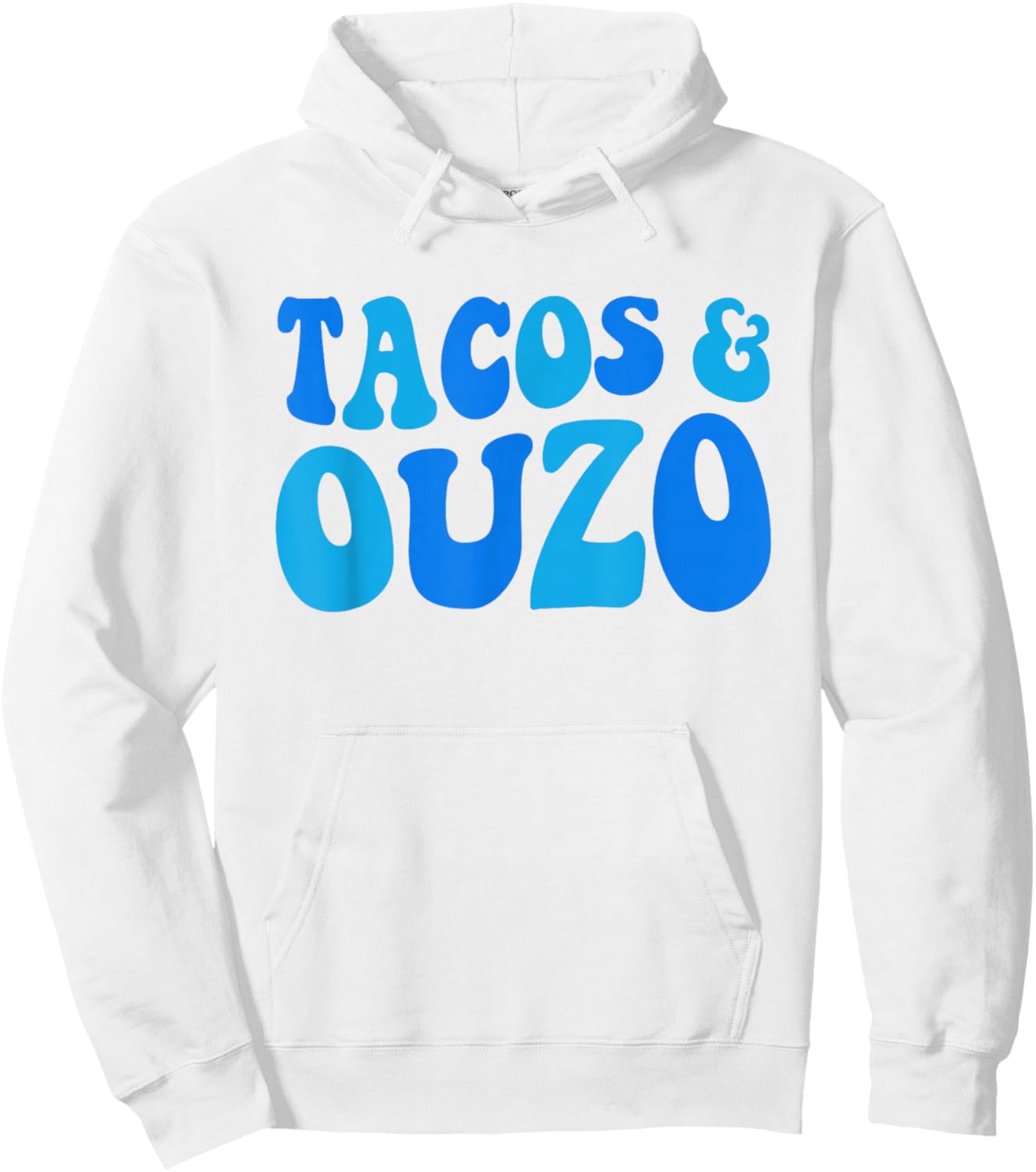 Greek Mexican Ouzo Tacos Hispanic Heritage Month Greek Party Hoodie - Hoodie | White