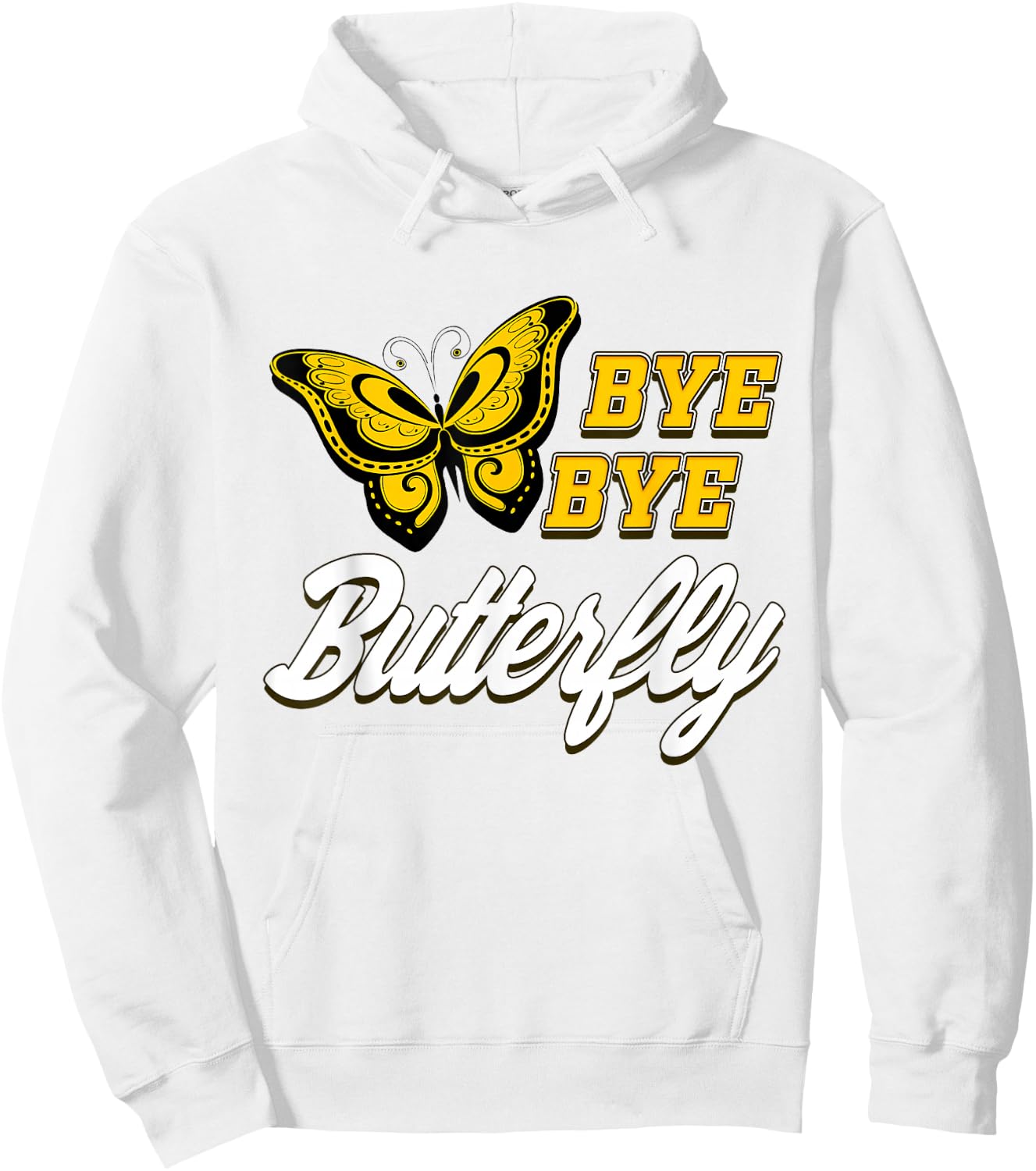 Butterfly Bye Bye Hoodie - Hoodie | White