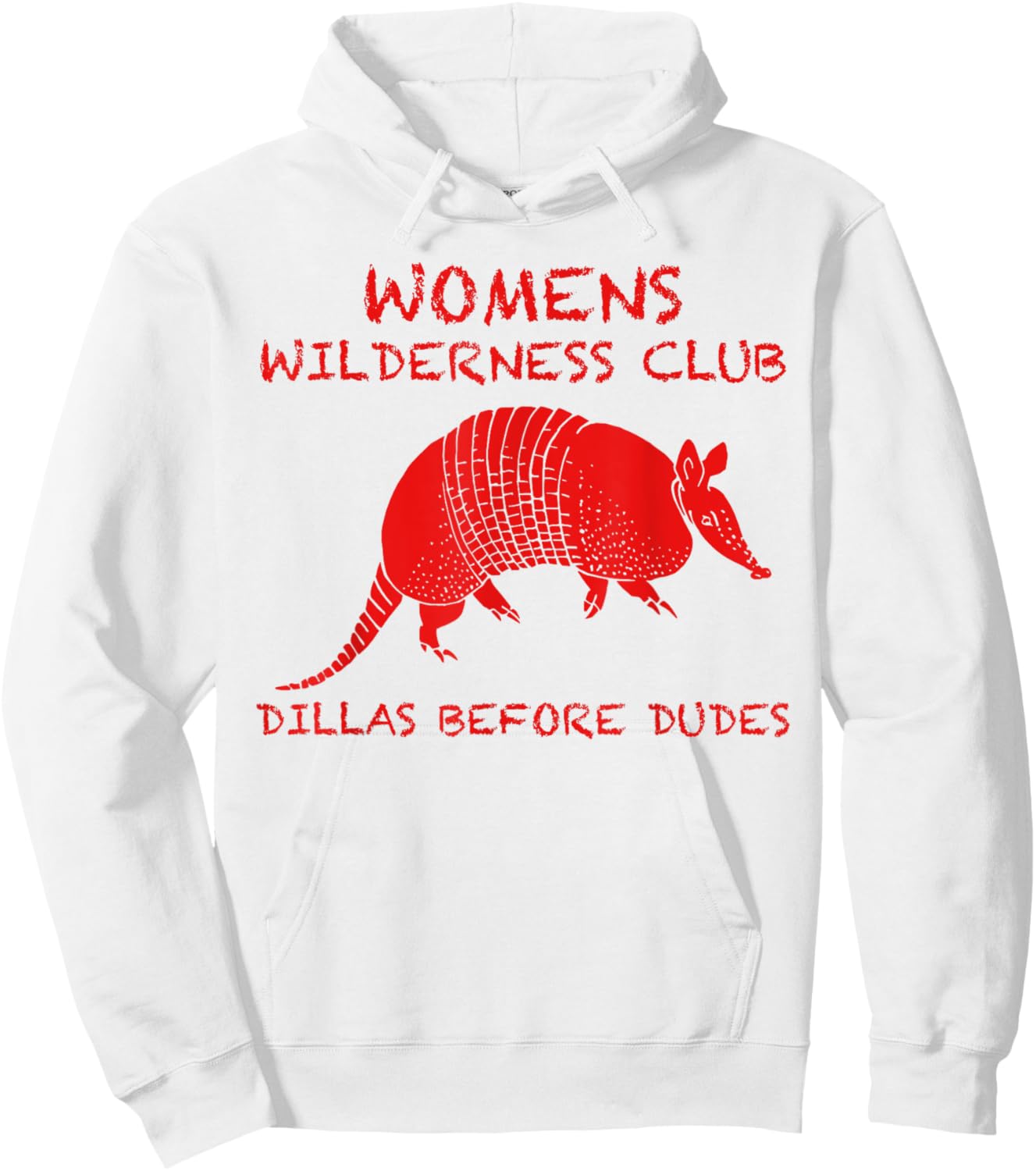 Women's Wilderness Club Retro Ringer Funny Graphic Hoodie - Hoodie | White