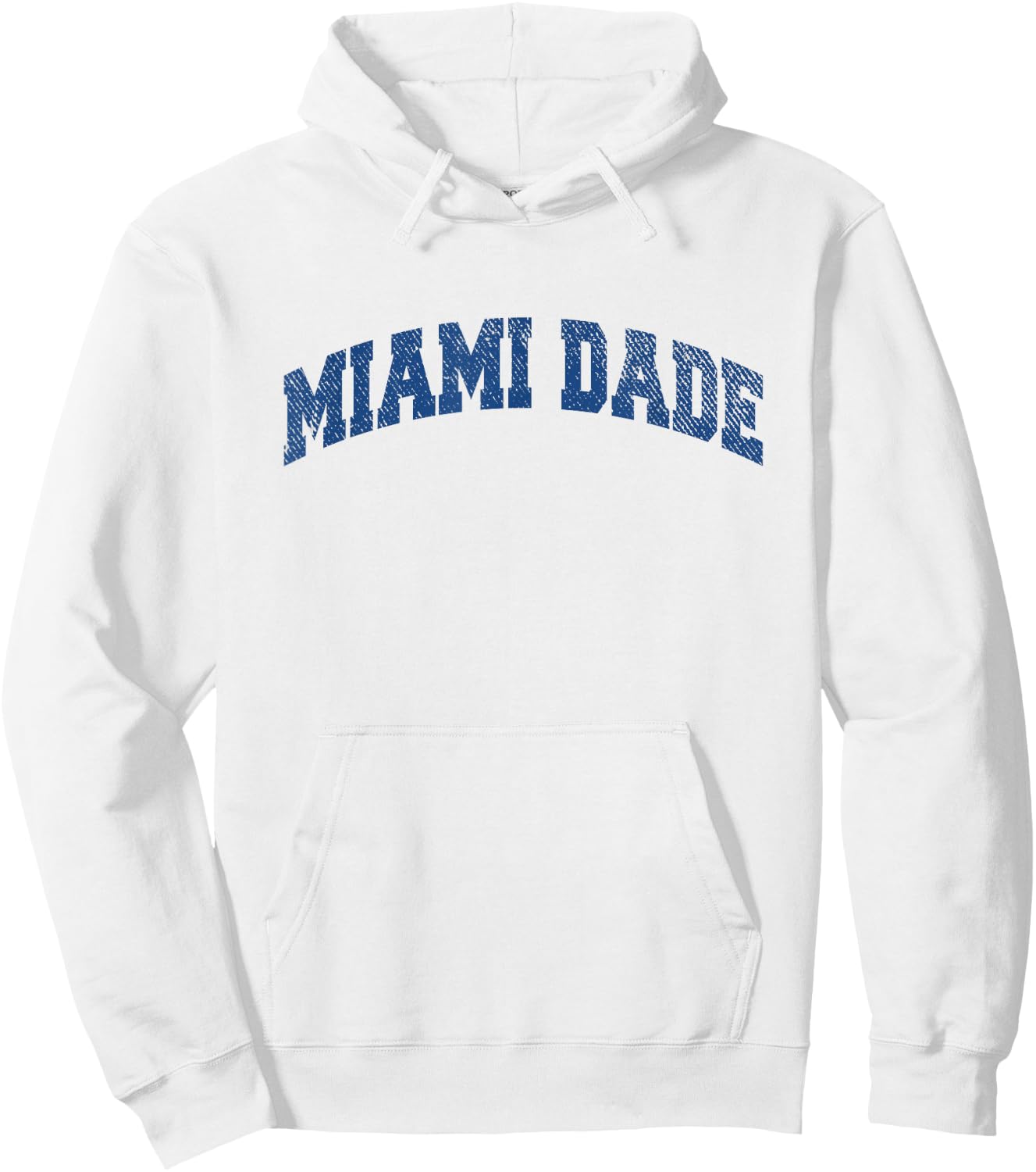 Miami Dade Sports Classic Varsity College Style Hoodie - Hoodie | White
