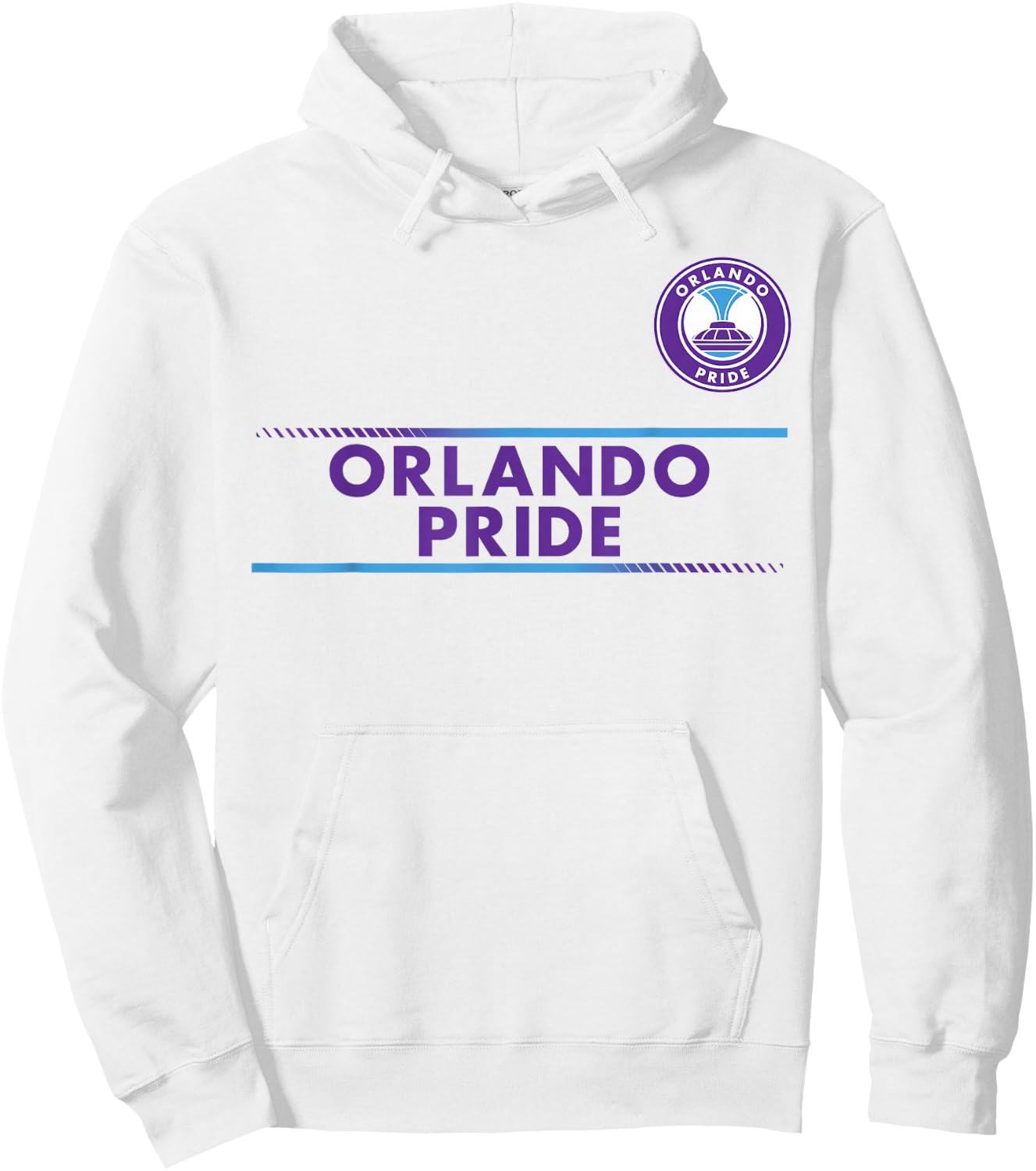 Officially Licensed Orlando Pride Soccer NWSL Apparel Hoodie - Hoodie | White
