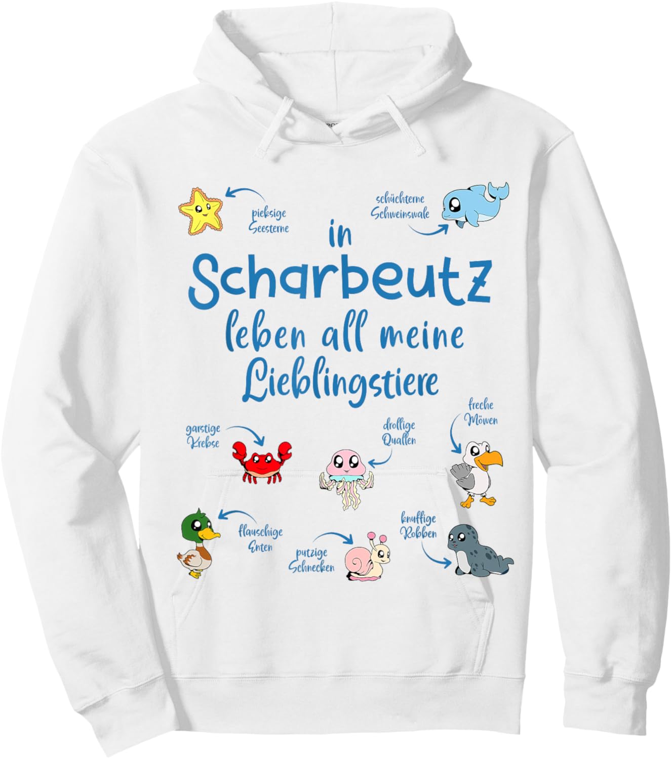Meine Lieblingstiere in Scharbeutz Hoodie - Hoodie | White