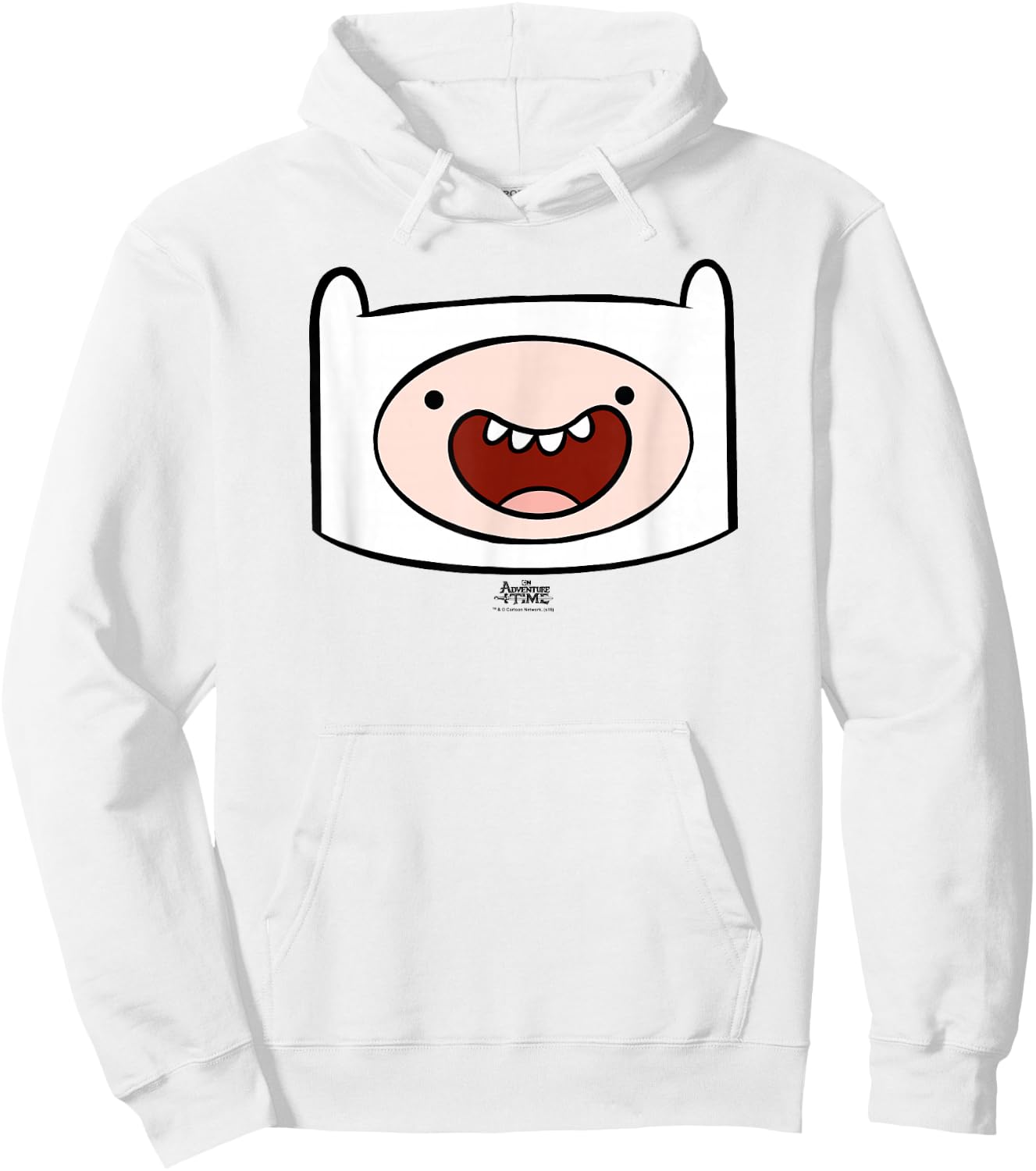 Adventure Time Finn Head Hoodie - Hoodie | White