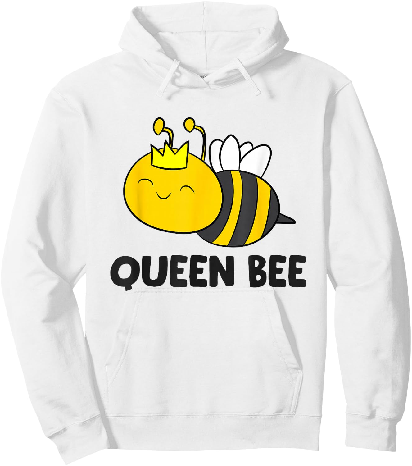 Queen Bee Funny Bee Hoodie - Hoodie | White